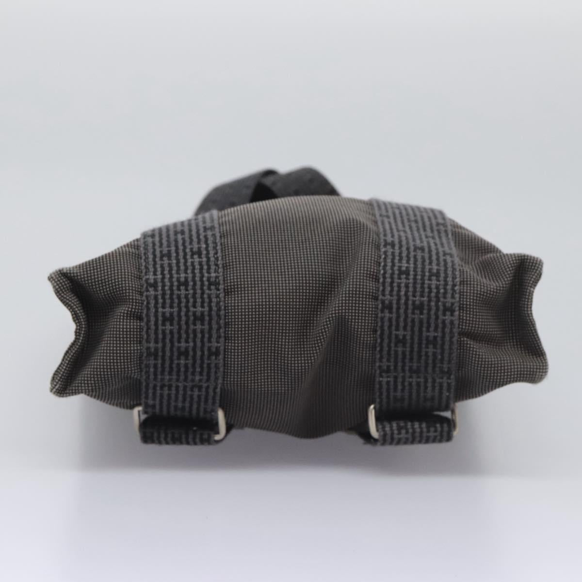 Hermès Herline Grey Canvas Backpack Bag (Pre-Owned)