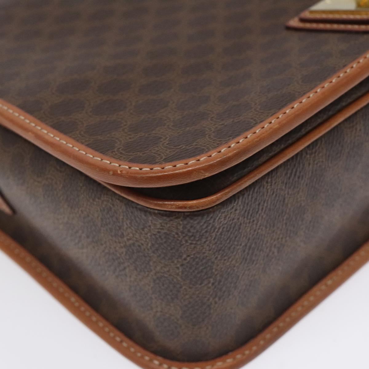 Céline Macadam Brown Canvas Shoulder Bag (Pre-Owned)