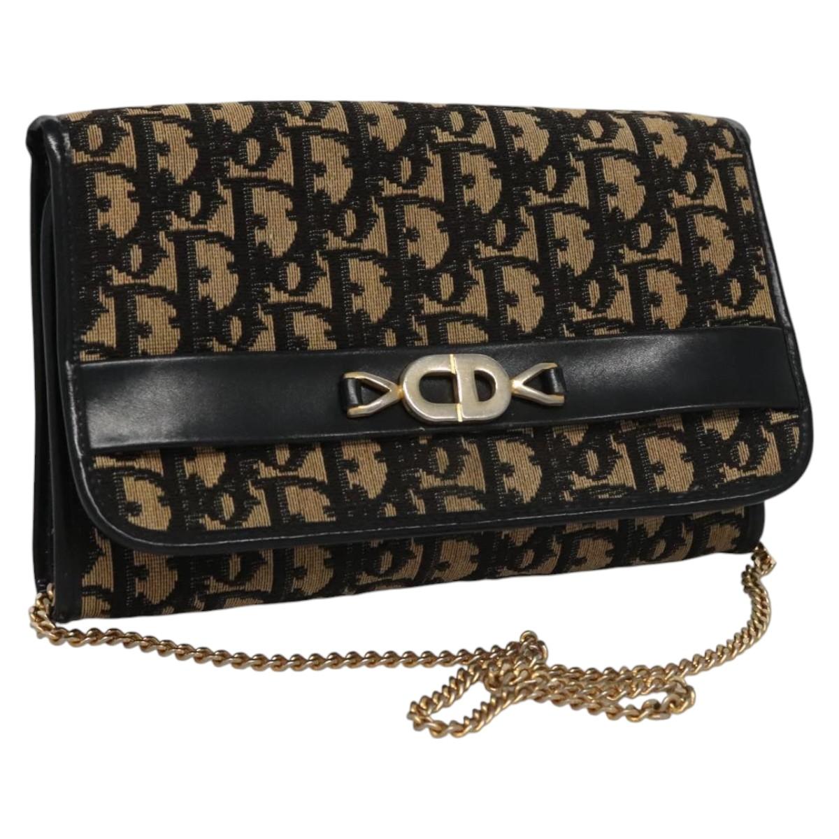 Dior 30 Montaigne Beige Canvas Shoulder Bag (Pre-Owned)