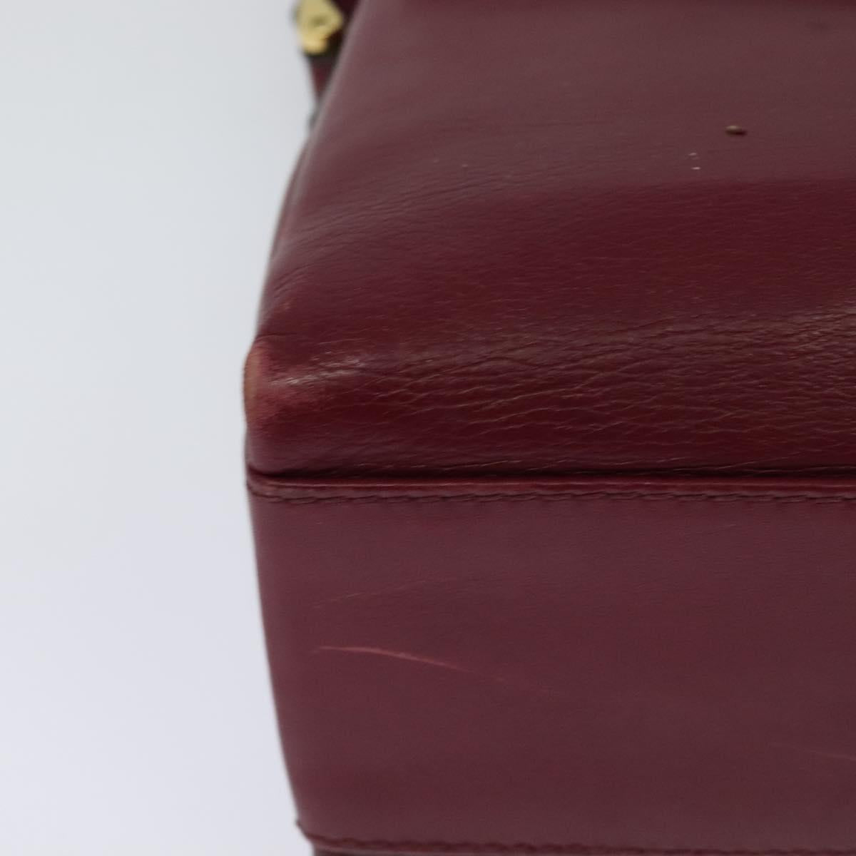 Céline Burgundy Leather Shoulder Bag (Pre-Owned)