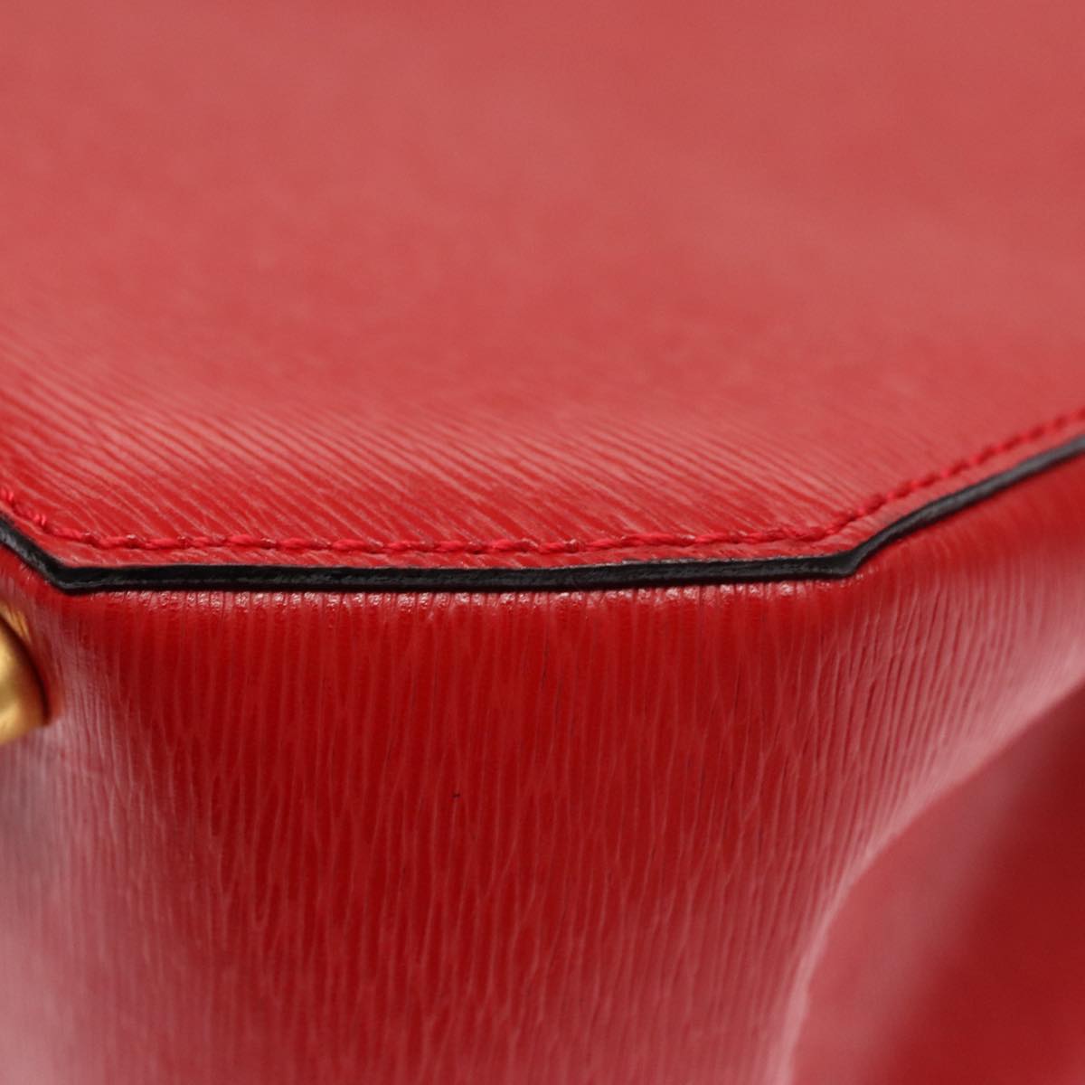 Céline Triomphe Red Leather Handbag (Pre-Owned)