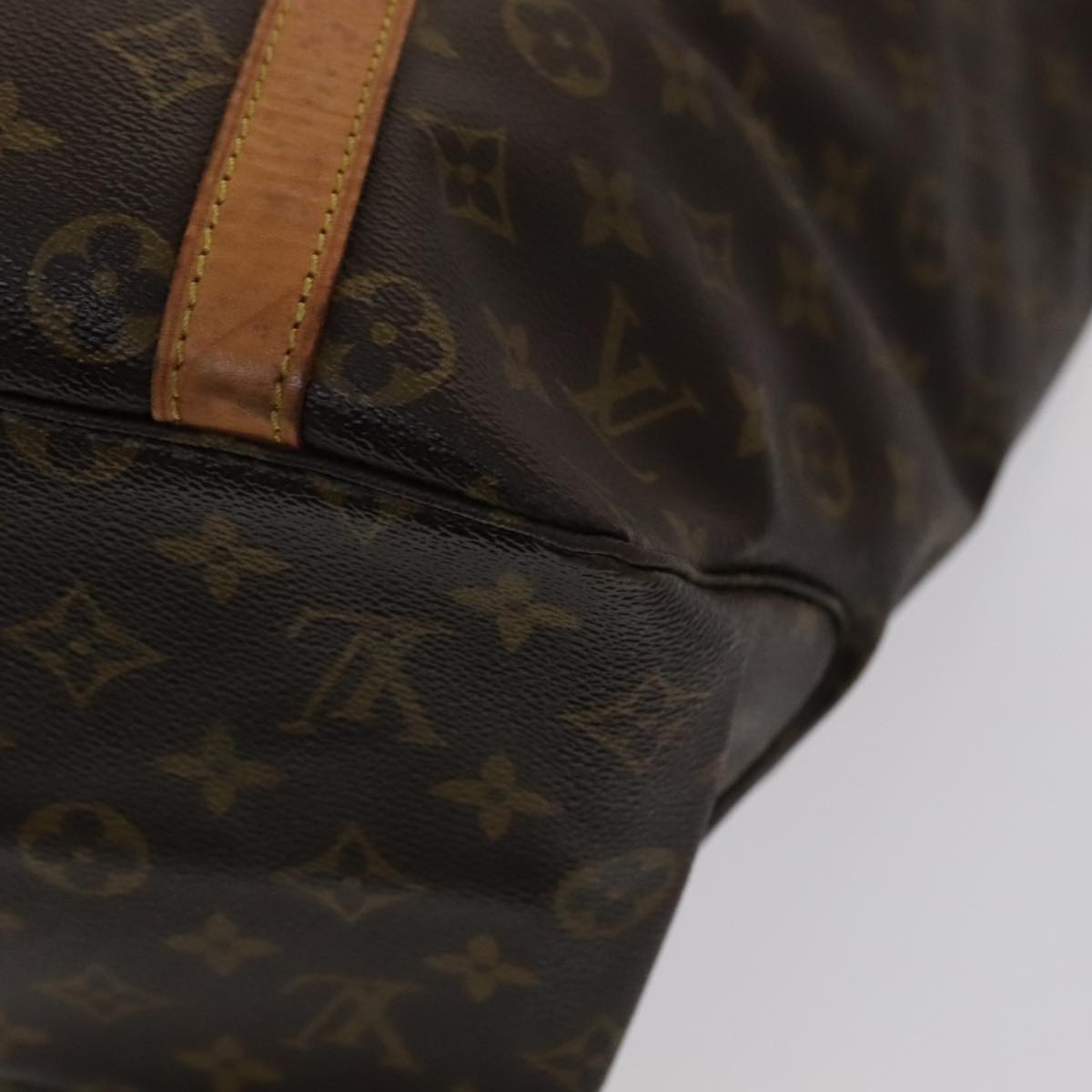 Louis Vuitton Shopping Brown Canvas Tote Bag (Pre-Owned)