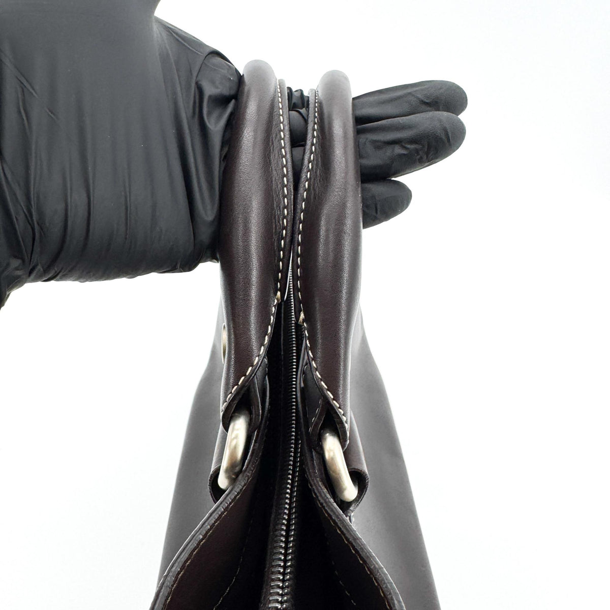 Celine Boogie Calfskin Black Leather Handbag (Pre-Owned)