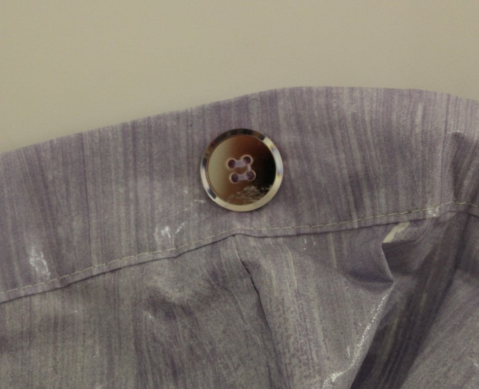 Licia Florio Elegant Purple Viscose Skirt - Wrap Women's Closure