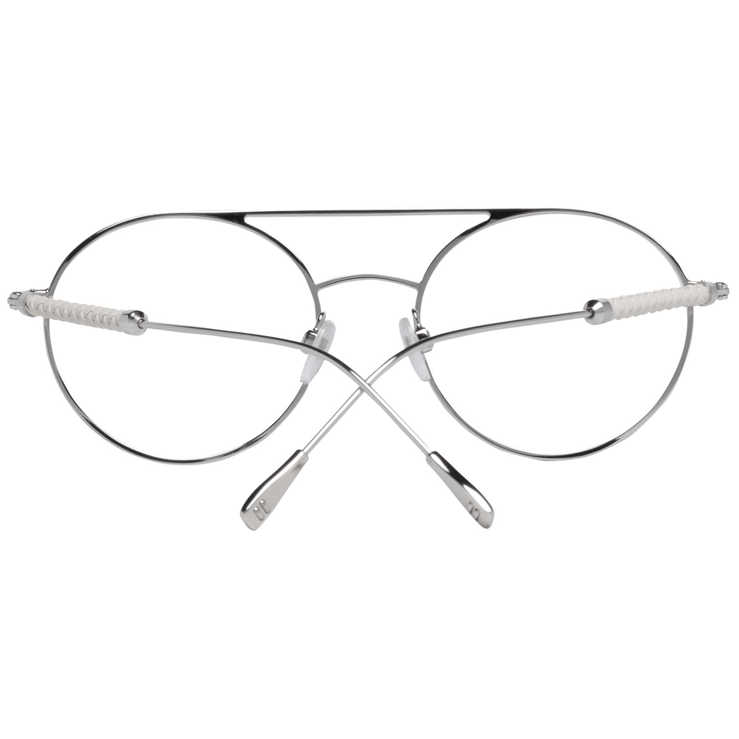 Tod's White Metal & Leather Glasses Women's (Frames)