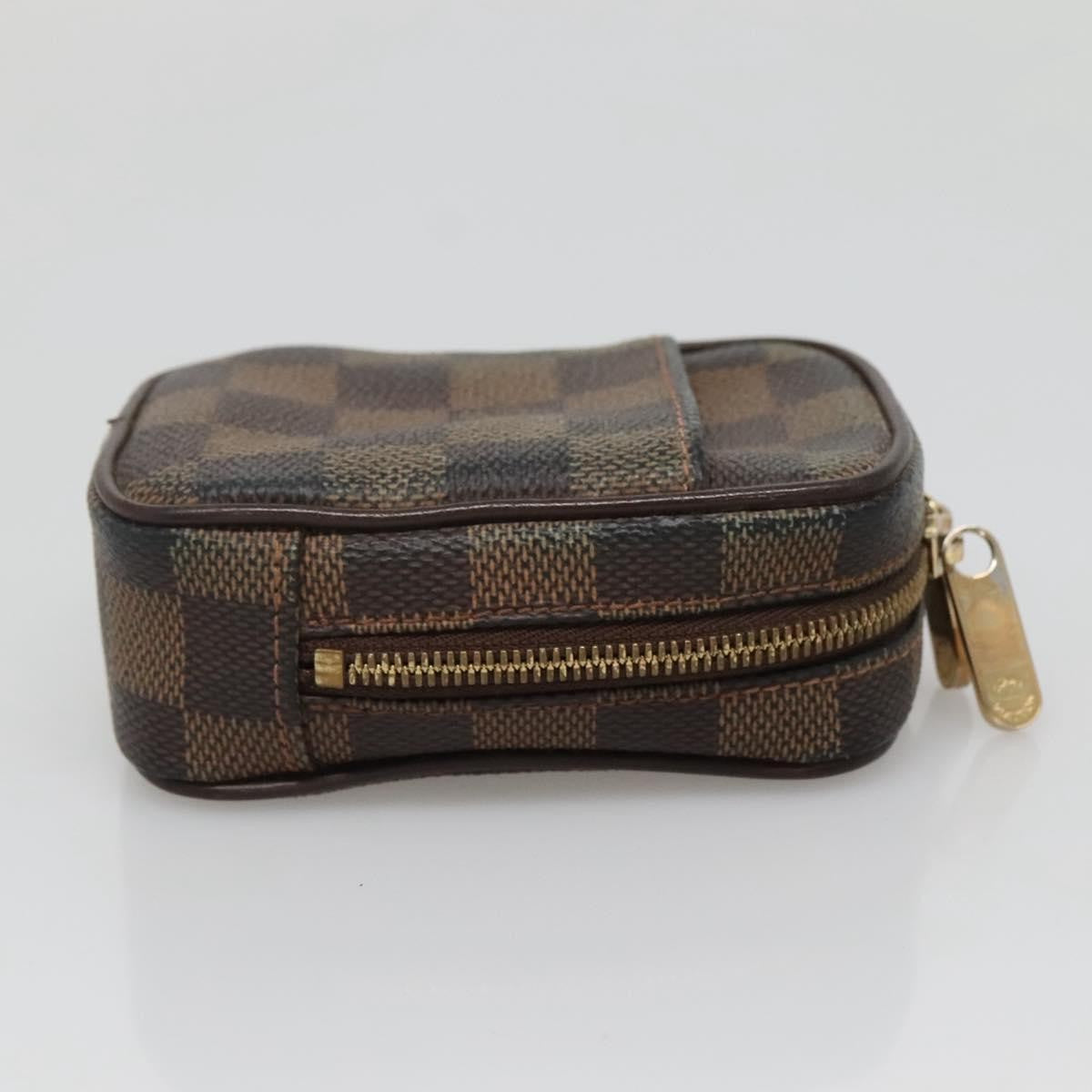 Louis Vuitton Etui Okapi Camera Case Damier Ebene Brown Canvas Bag (Pre-Owned)