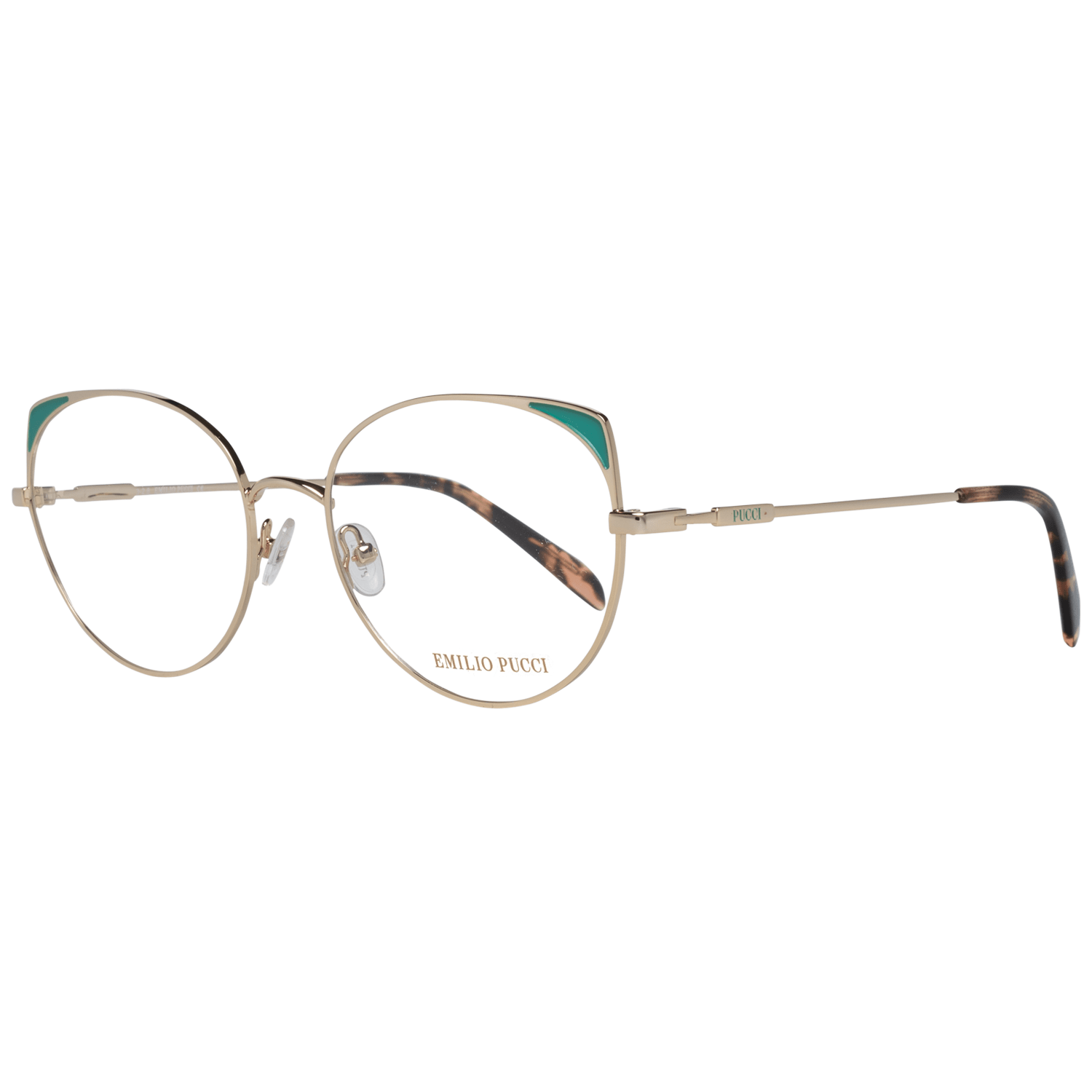 Emilio Pucci Gold Metal Glasses Women's (Frames)