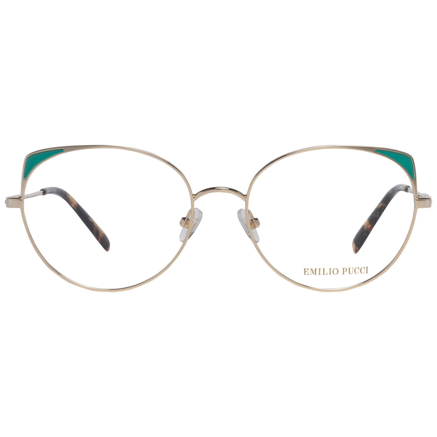 Emilio Pucci Gold Metal Glasses Women's (Frames)