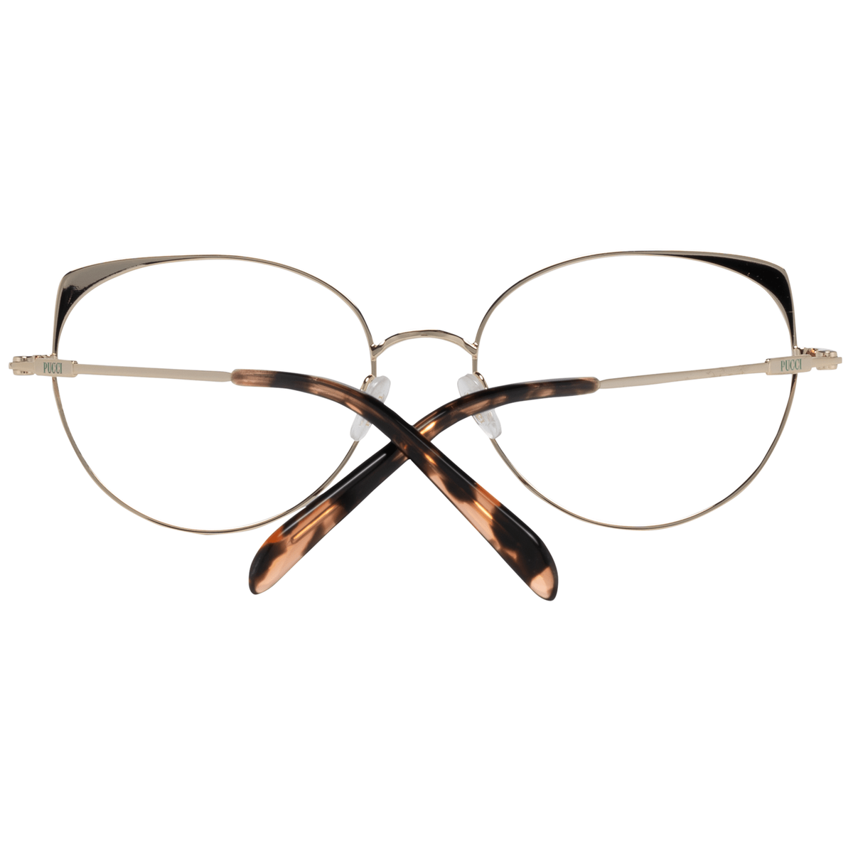 Emilio Pucci Gold Metal Glasses Women's (Frames)
