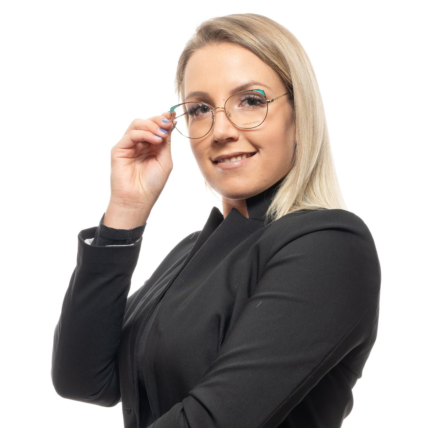 Emilio Pucci Gold Metal Glasses Women's (Frames)