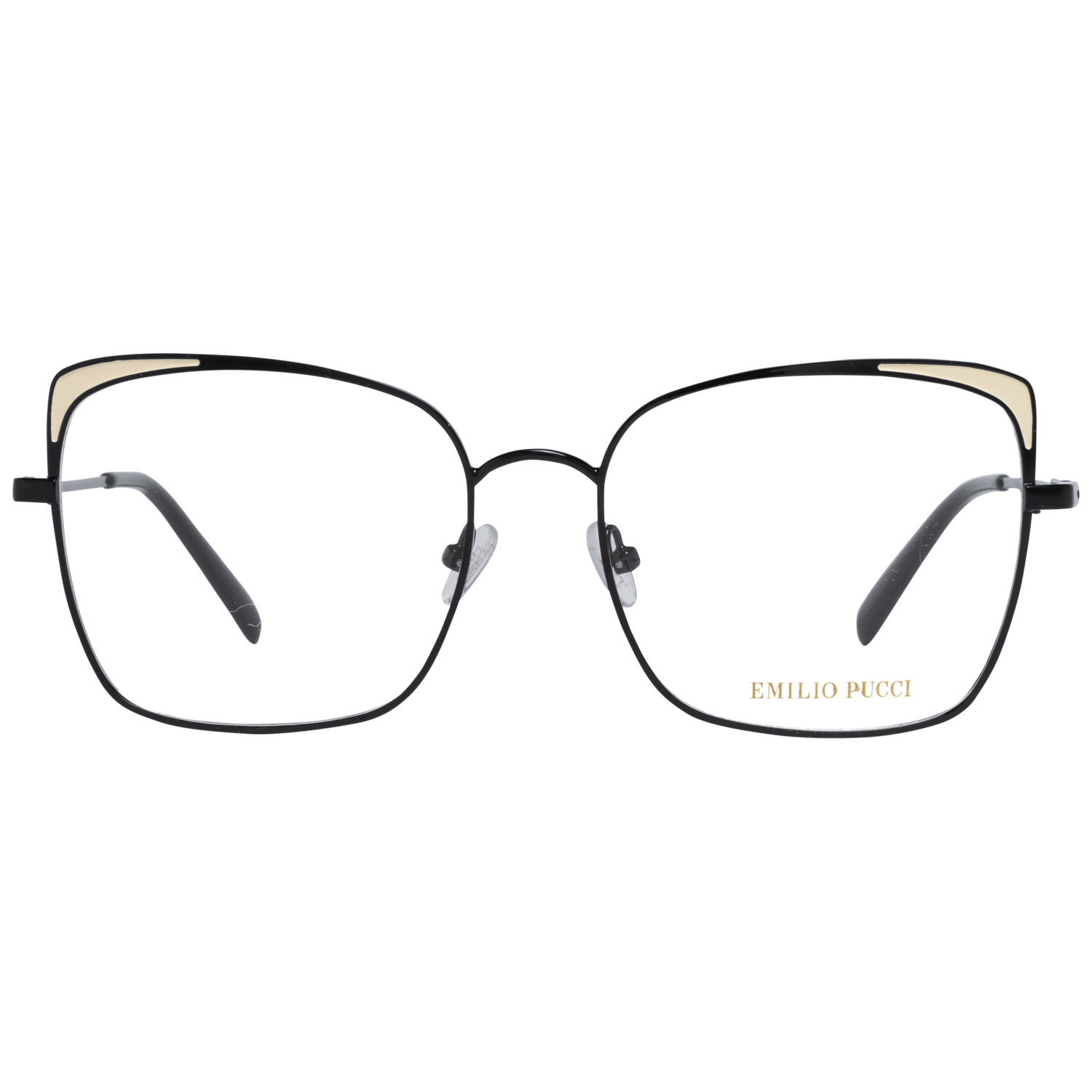 Emilio Pucci Black Metal Glasses Women's (Frames)