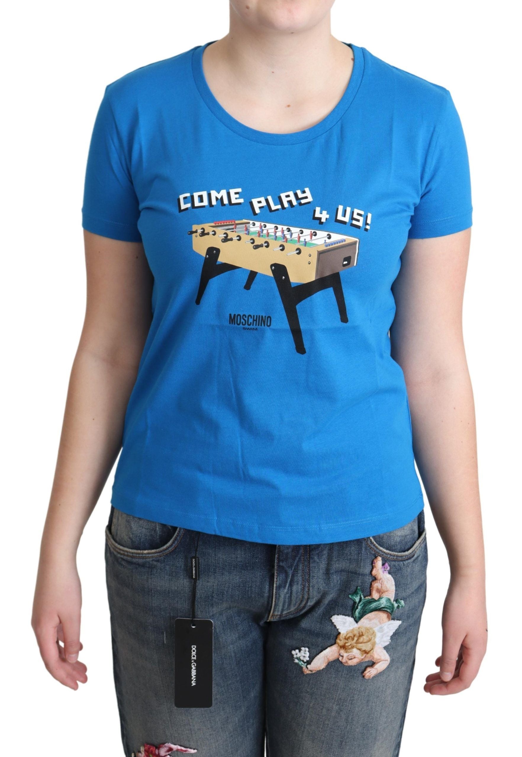 Moschino Chic Moschino Cotton Tee with Unique Women's Print