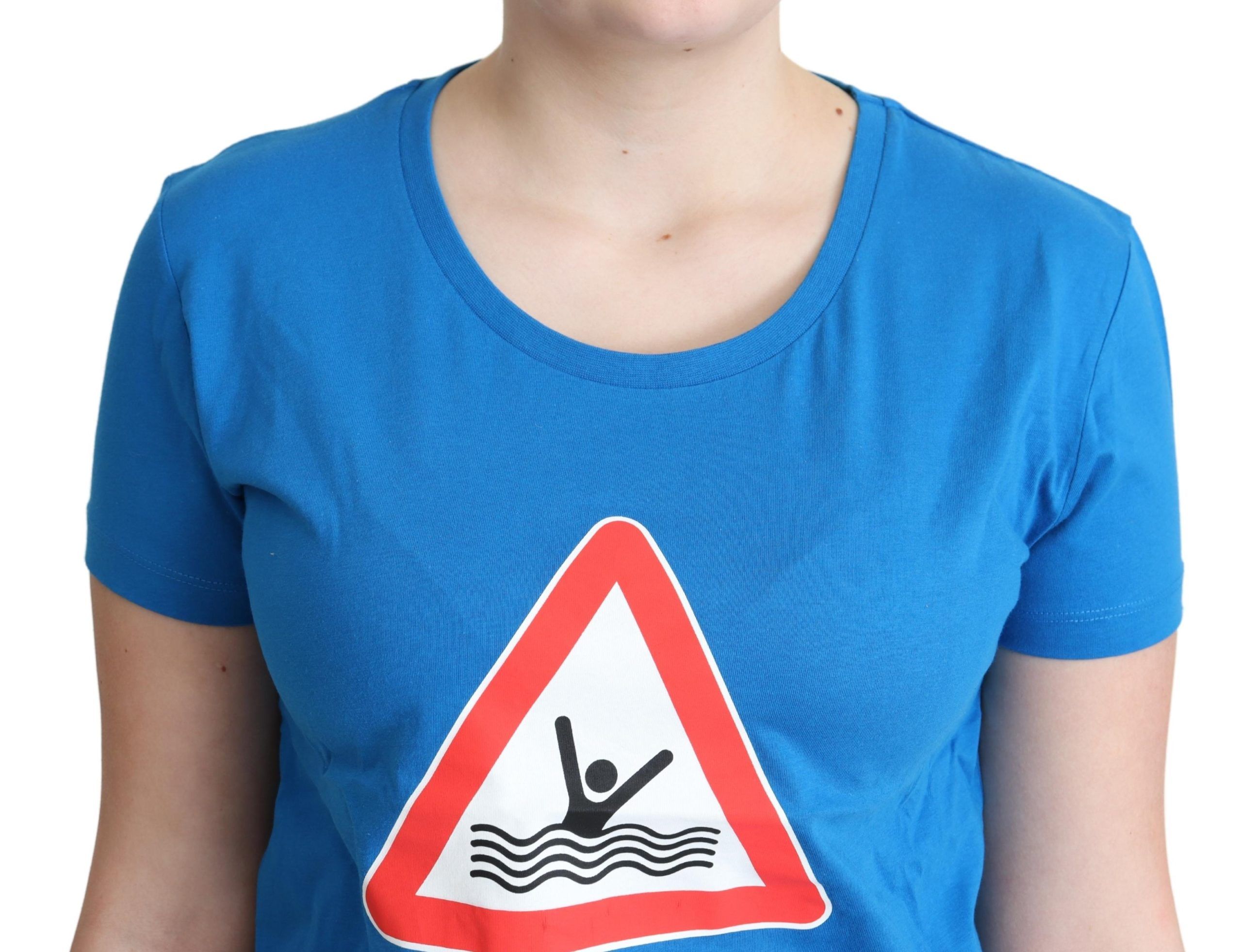 Moschino Chic Triangle Graphic Cotton Women's Tee