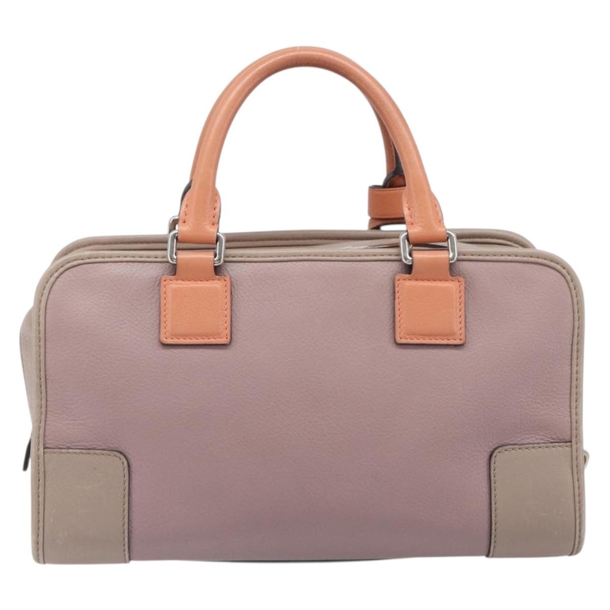 Loewe Amazona Leather Pink Leather Handbag (Pre-Owned)