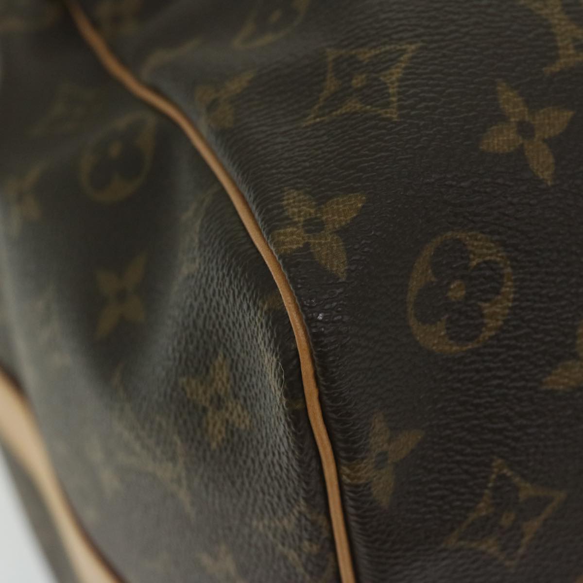 Louis Vuitton Keepall Bandoulière 60 Brown Canvas Shoulder Bag (Pre-Owned)