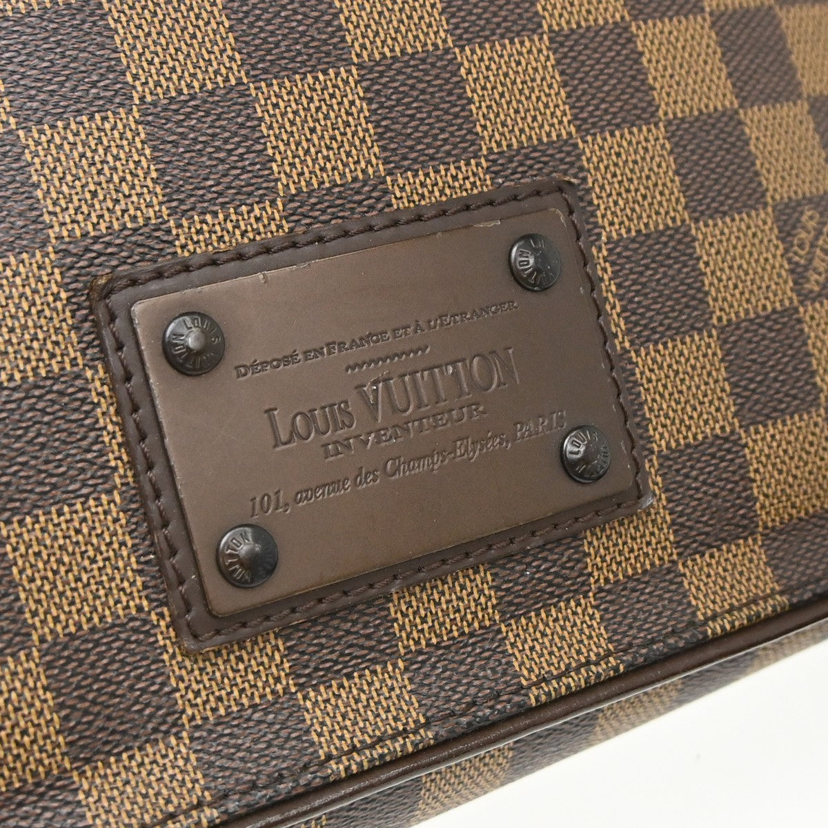 Louis Vuitton Brooklyn Damier Ebene Brown Canvas Shoulder Bag Bag (Pre-Owned)