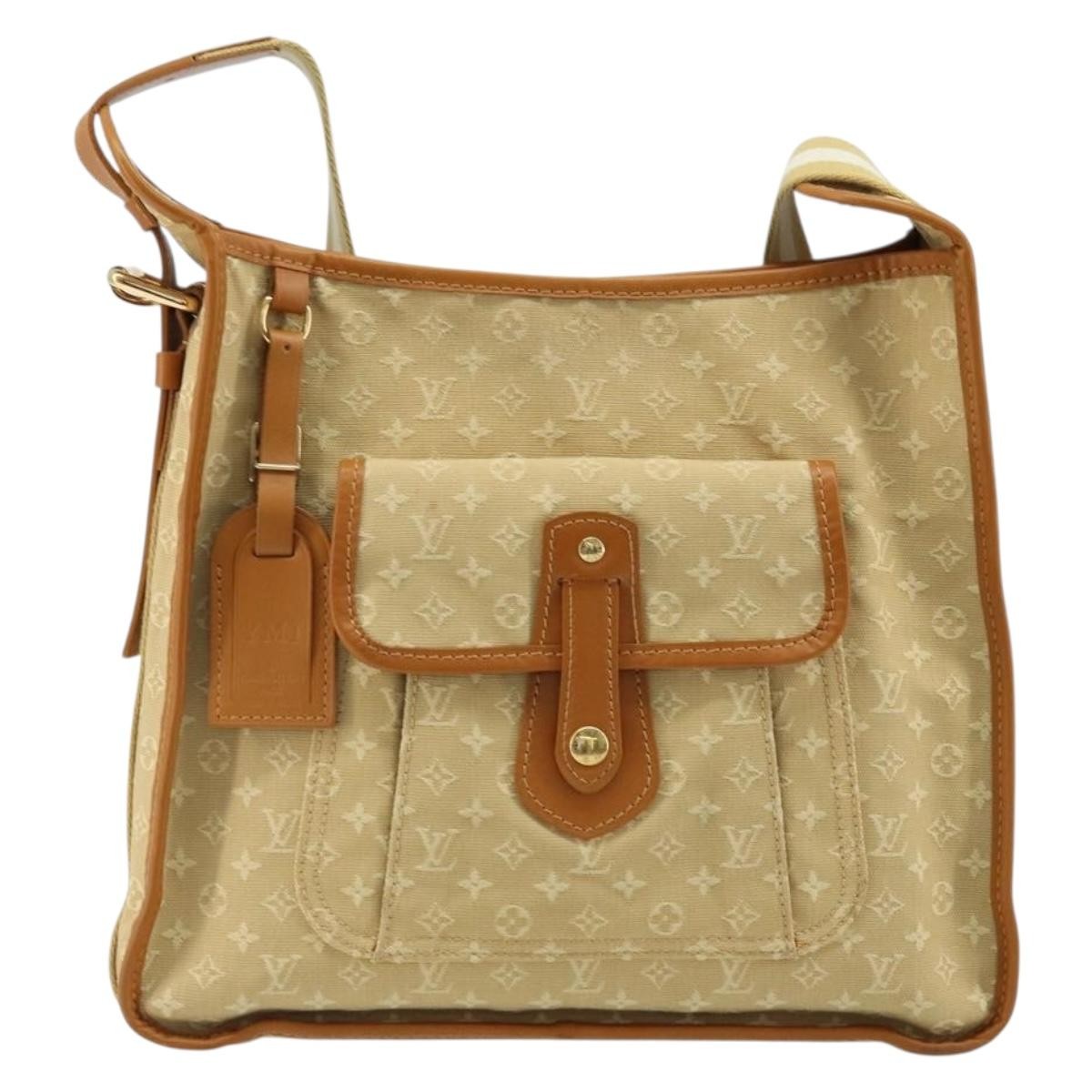 Louis Vuitton Mary Kate Messenger Mini Lin Beige Canvas Shoulder Bag Bag (Pre-Owned)