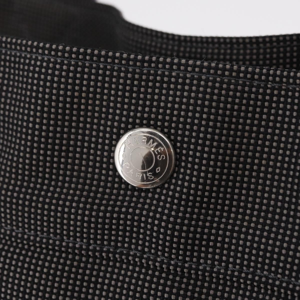 Hermes Herline Canvas Gray Canvas Backpack Bag (Pre-Owned)