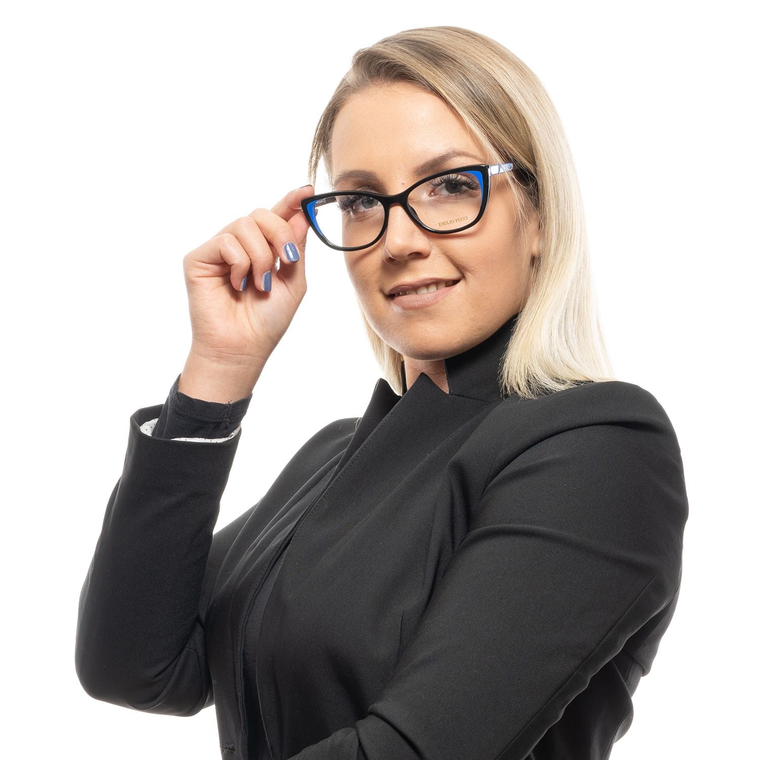 Emilio Pucci Black Plastic Glasses Women's (Frames)