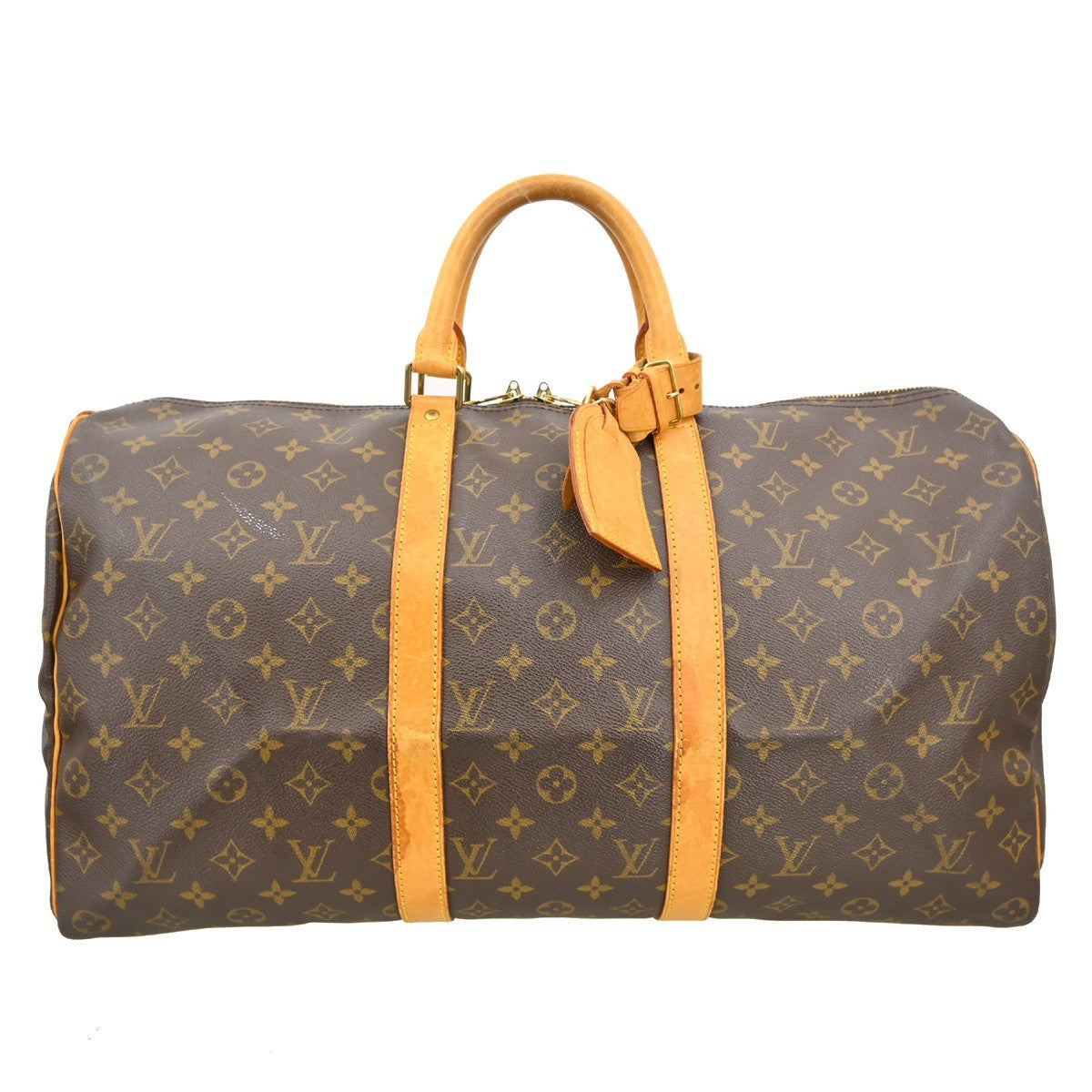 Louis Vuitton Keepall Monogram Canvas Brown Canvas Travel Bag Bag (Pre-Owned)