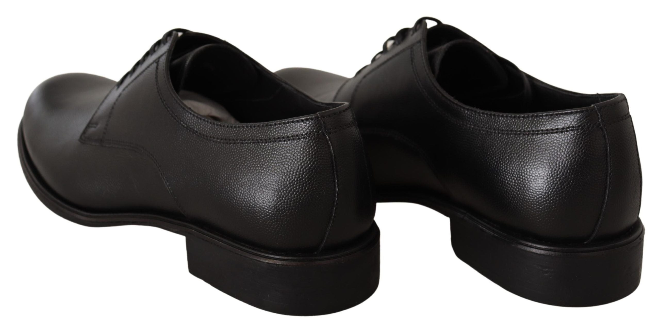 Dolce & Gabbana Black Leather Lace Up Mens Formal Derby Men's Shoes