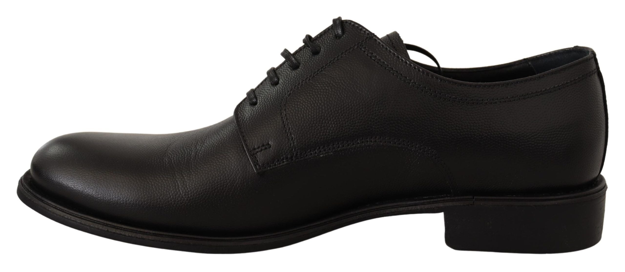 Dolce & Gabbana Black Leather Lace Up Mens Formal Derby Men's Shoes
