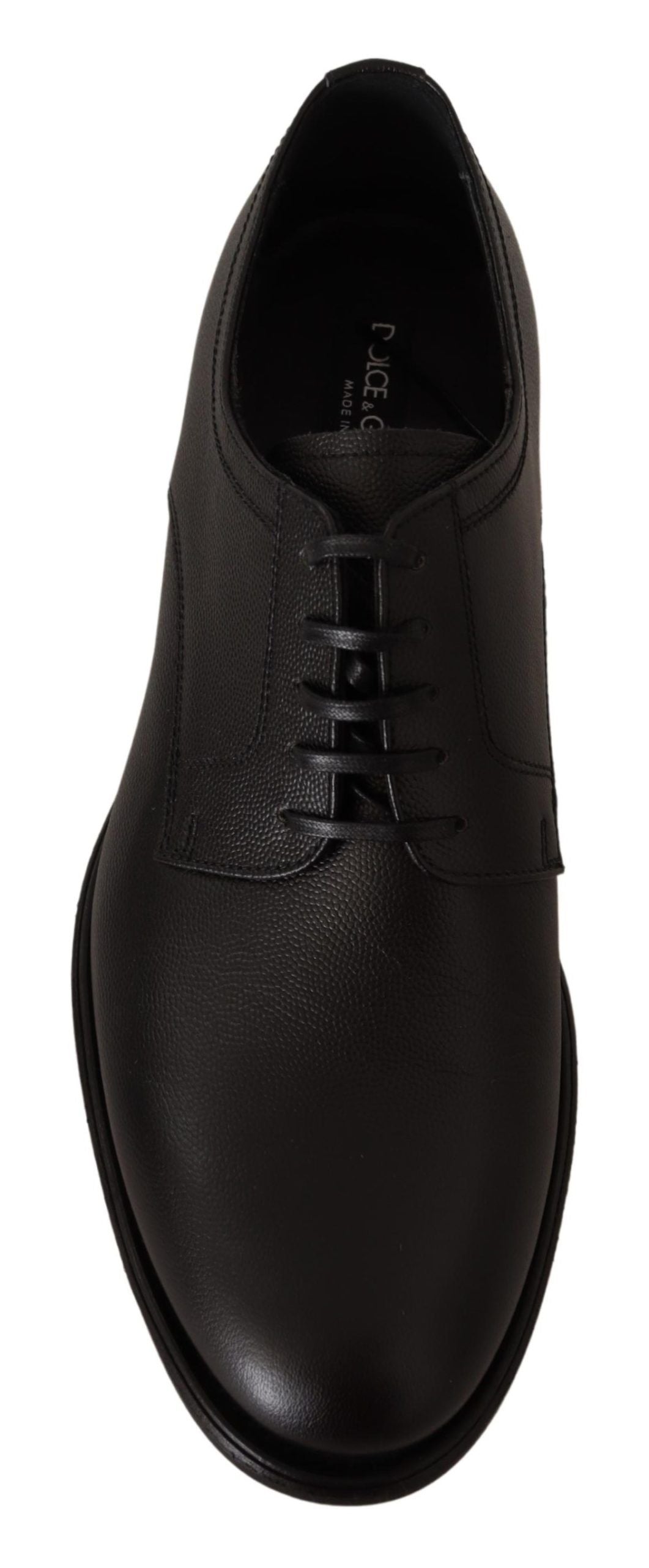 Dolce & Gabbana Black Leather Lace Up Mens Formal Derby Men's Shoes