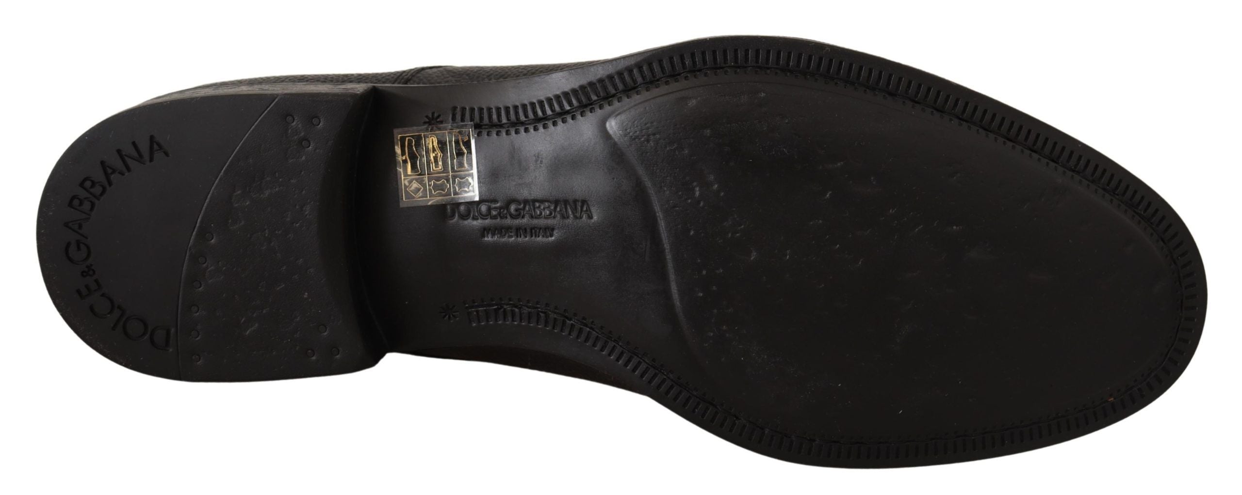 Dolce & Gabbana Black Leather Lace Up Mens Formal Derby Men's Shoes