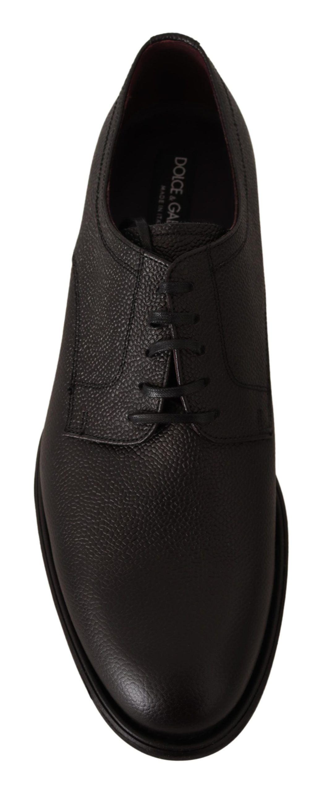 Dolce & Gabbana Black Leather Lace Up Mens Formal Derby Men's Shoes
