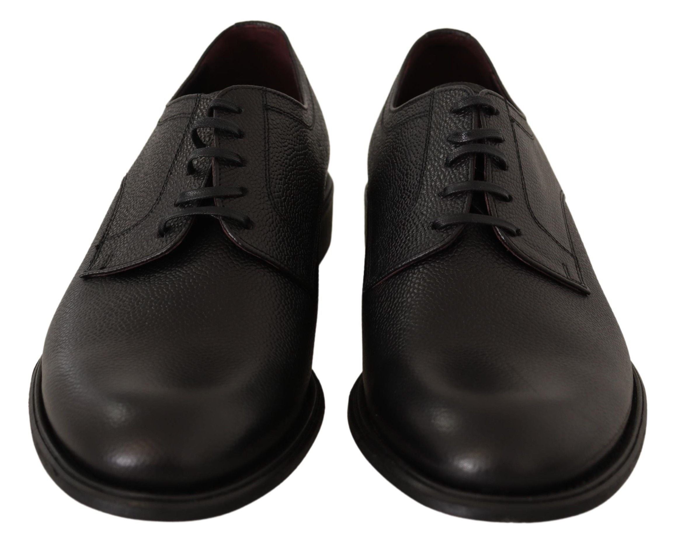 Dolce & Gabbana Black Leather Lace Up Mens Formal Derby Men's Shoes