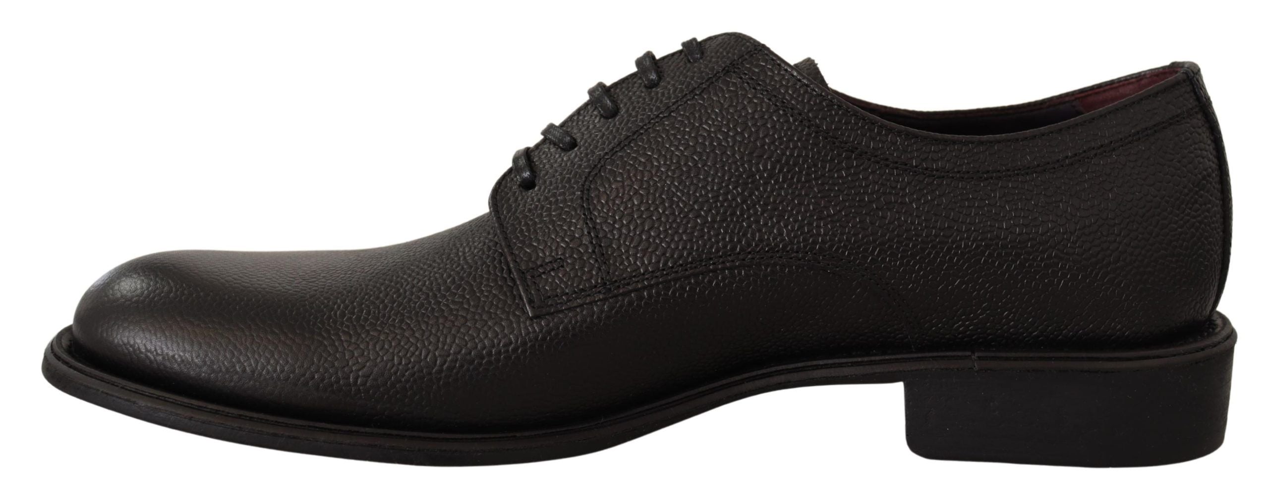 Dolce & Gabbana Black Leather Lace Up Mens Formal Derby Men's Shoes