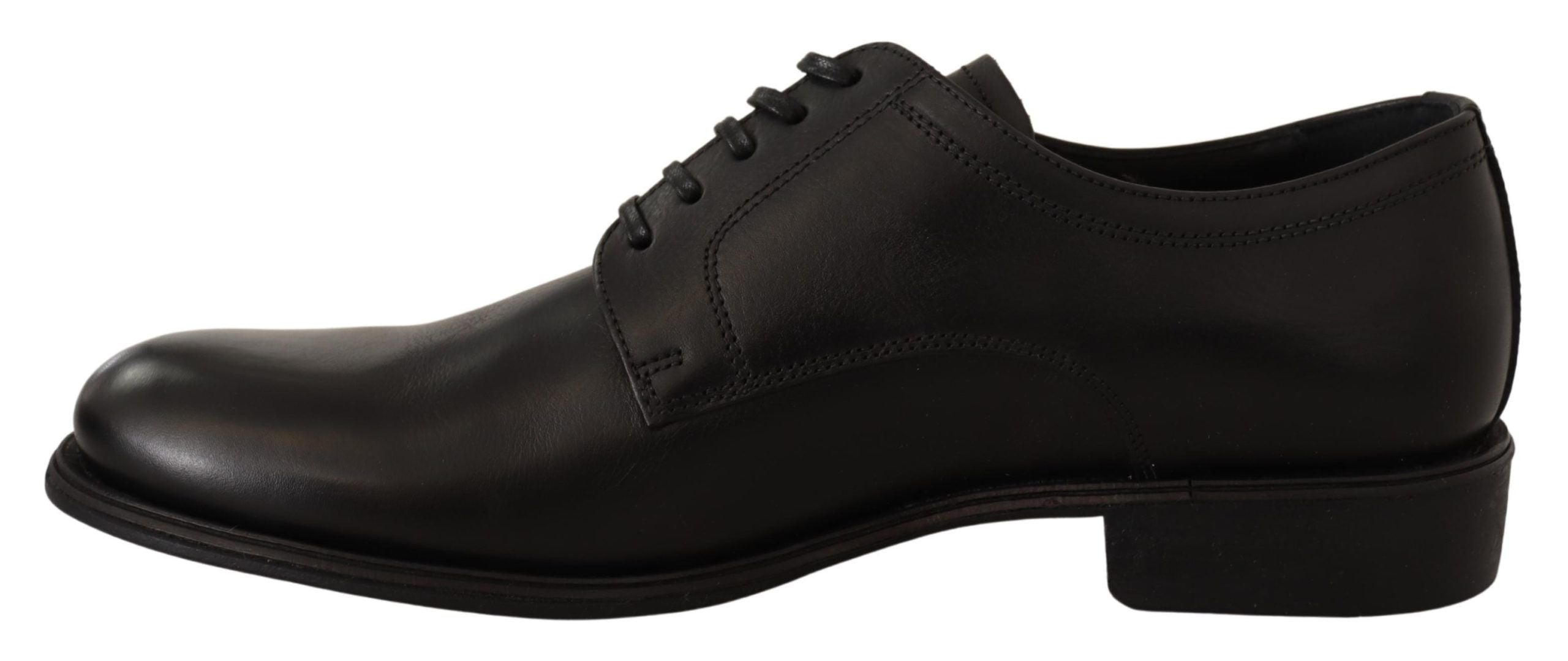 Dolce & Gabbana Black Leather Lace Up Mens Formal Derby Men's Shoes