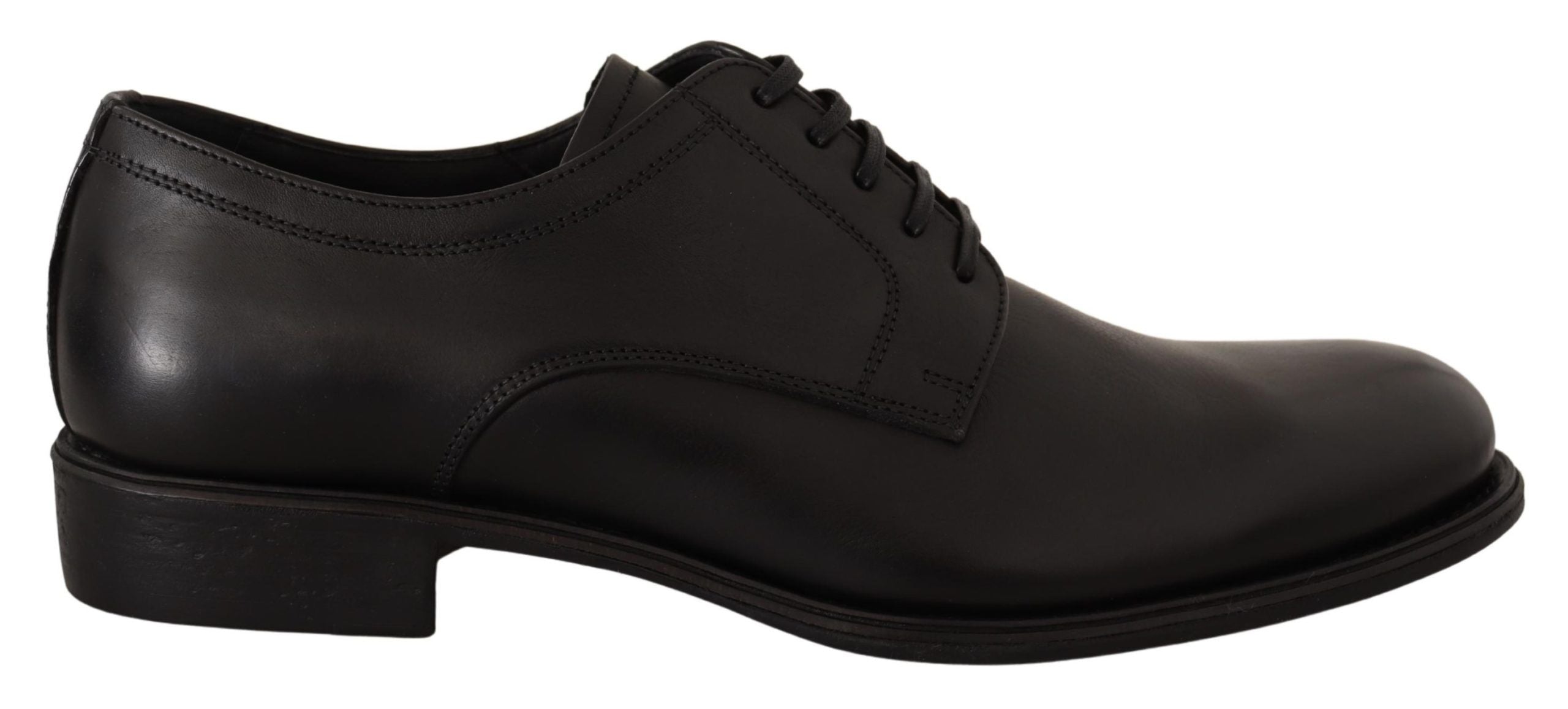Dolce & Gabbana Black Leather Lace Up Mens Formal Derby Men's Shoes