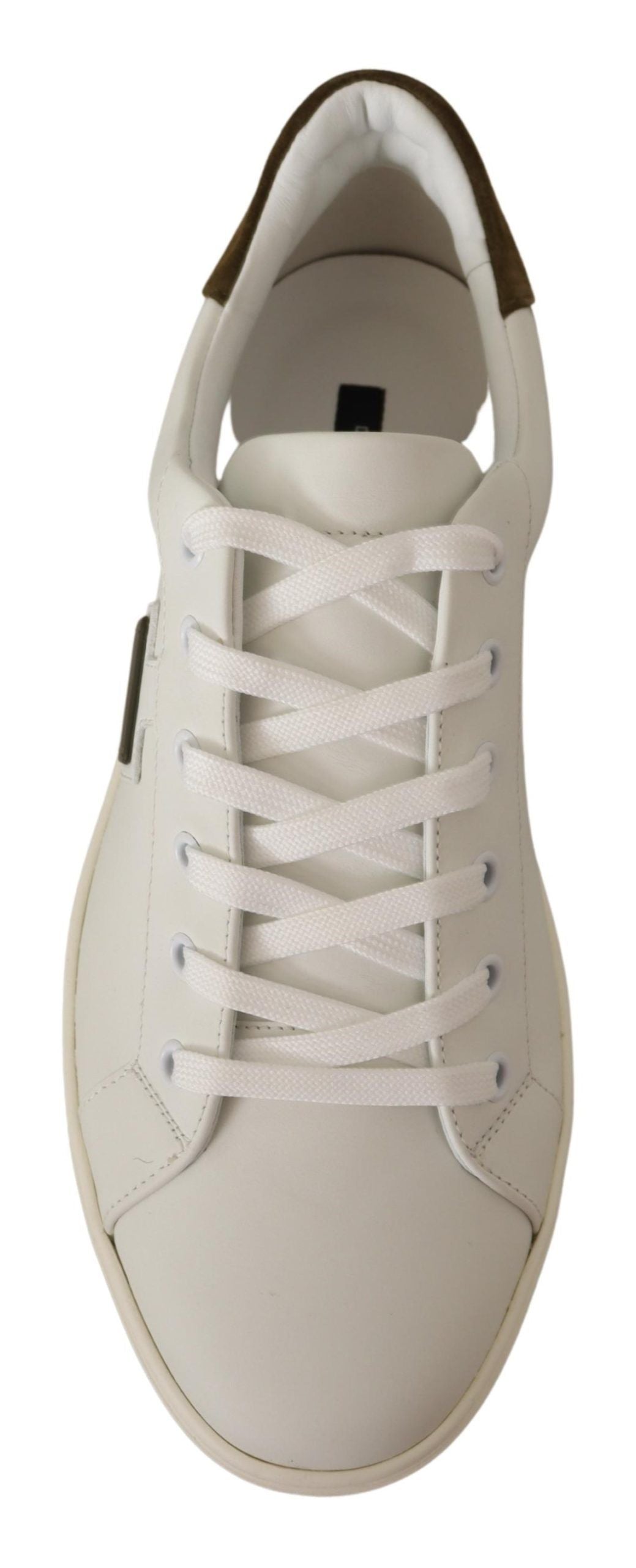 Dolce & Gabbana Chic White Leather Sneakers for Men's Men