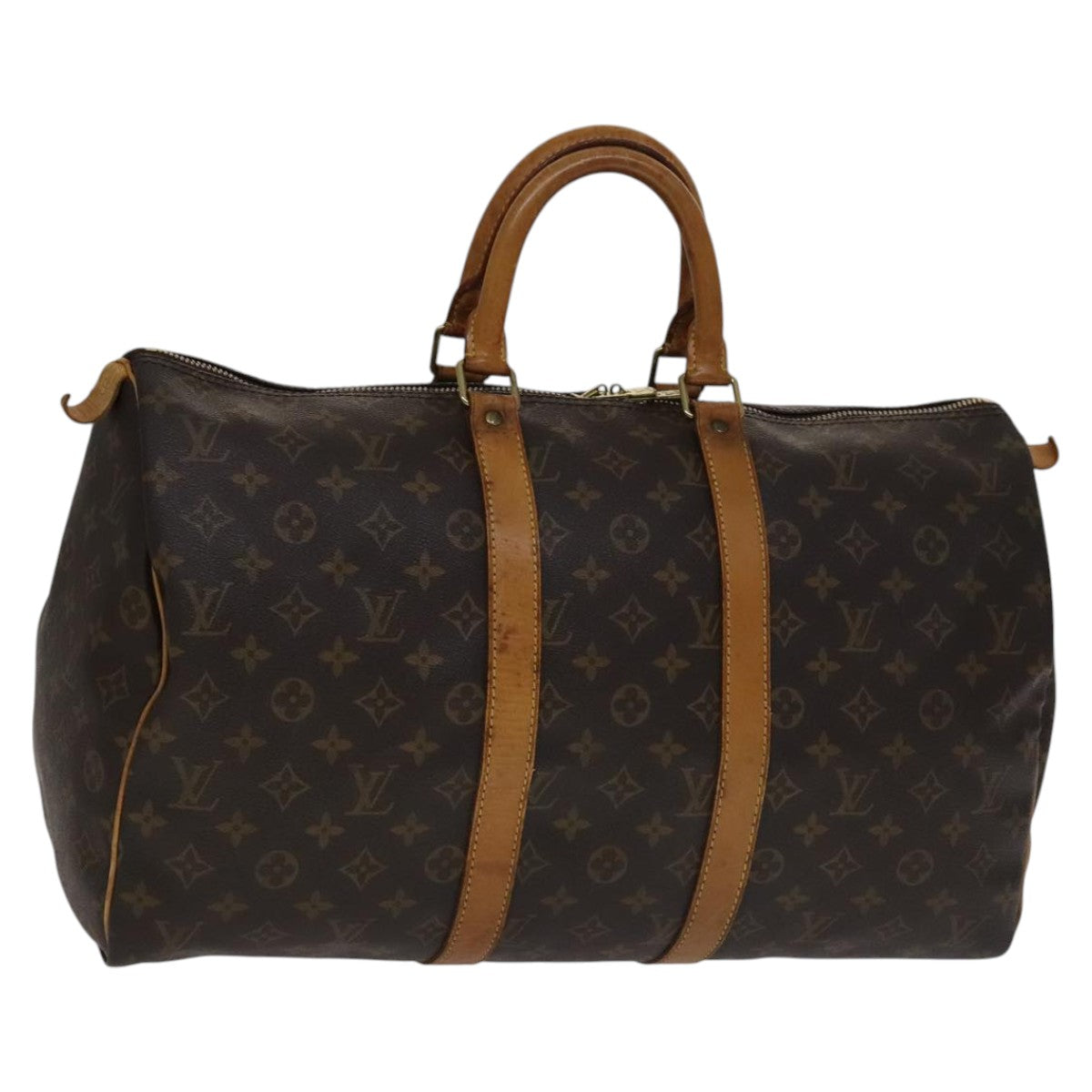 Louis Vuitton Keepall 45 Brown Canvas Travel Bag (Pre-Owned)