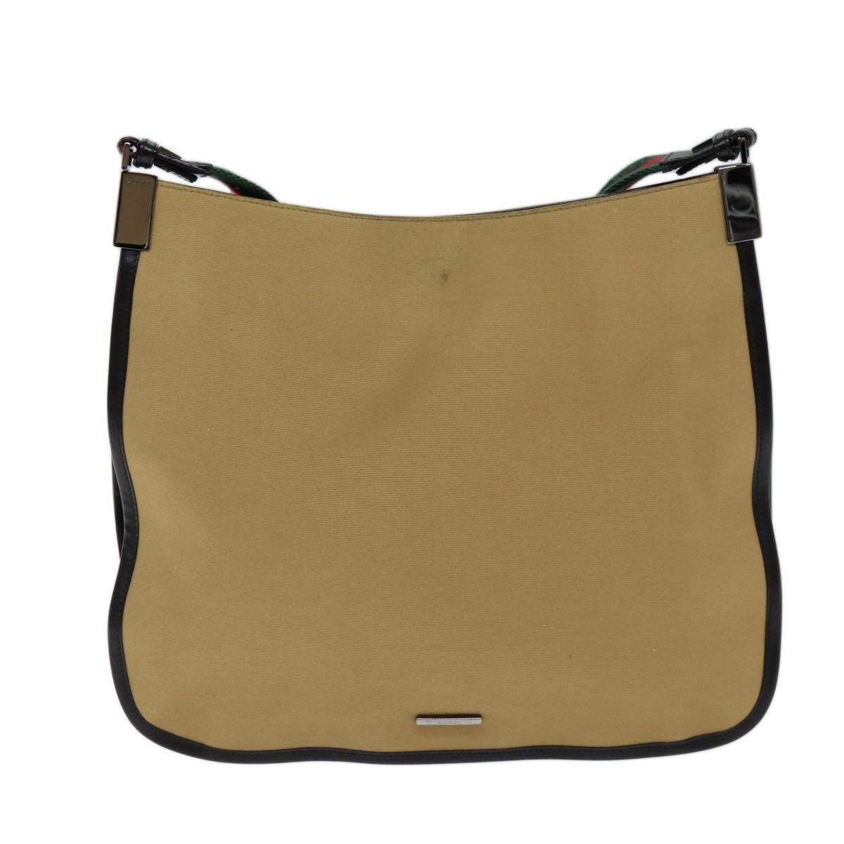 Gucci Vintage Canvas Beige Canvas Shoulder Bag Bag (Pre-Owned)