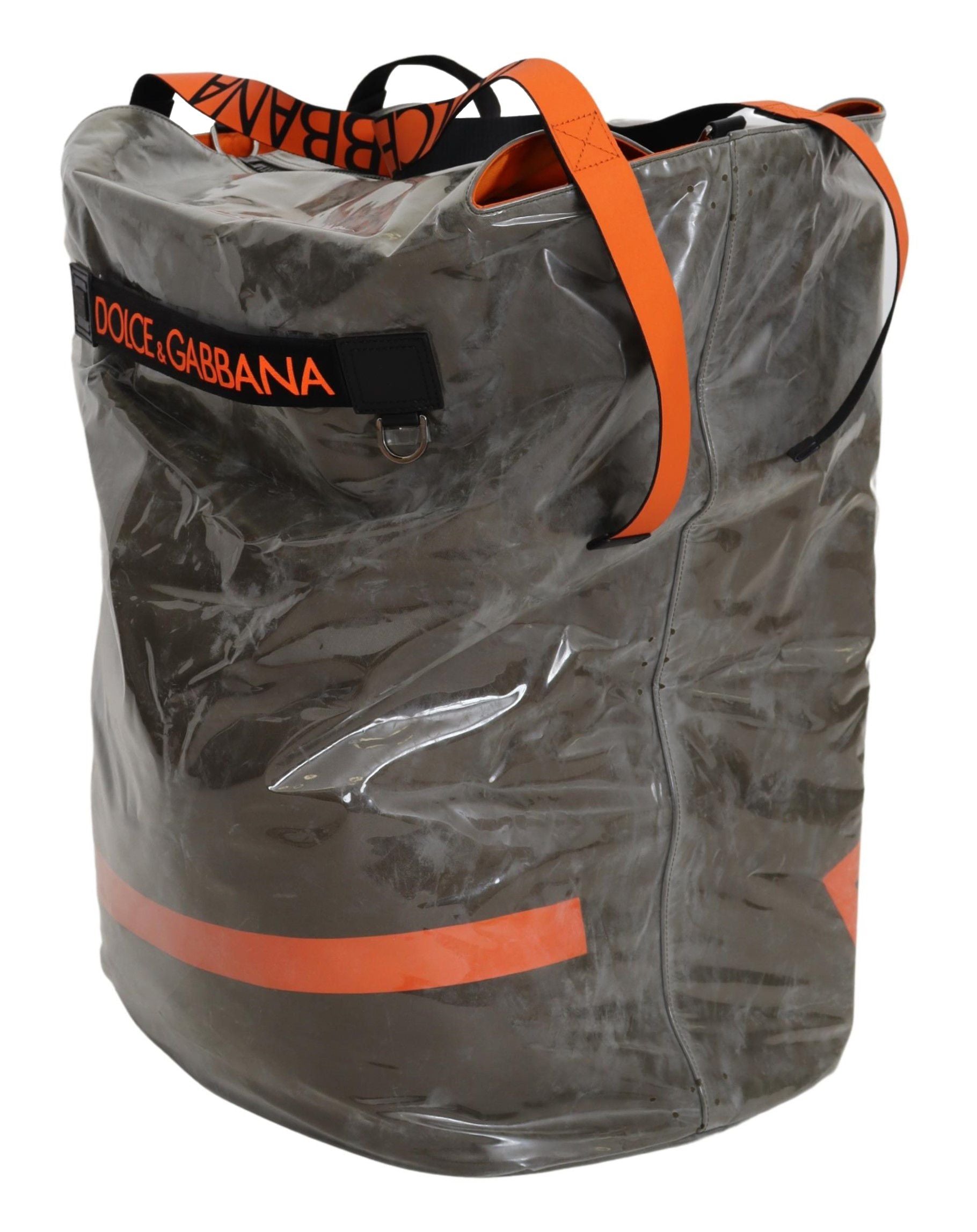 Dolce & Gabbana Cotton Men Large Fabric Green Shopping Tote Men's Bag