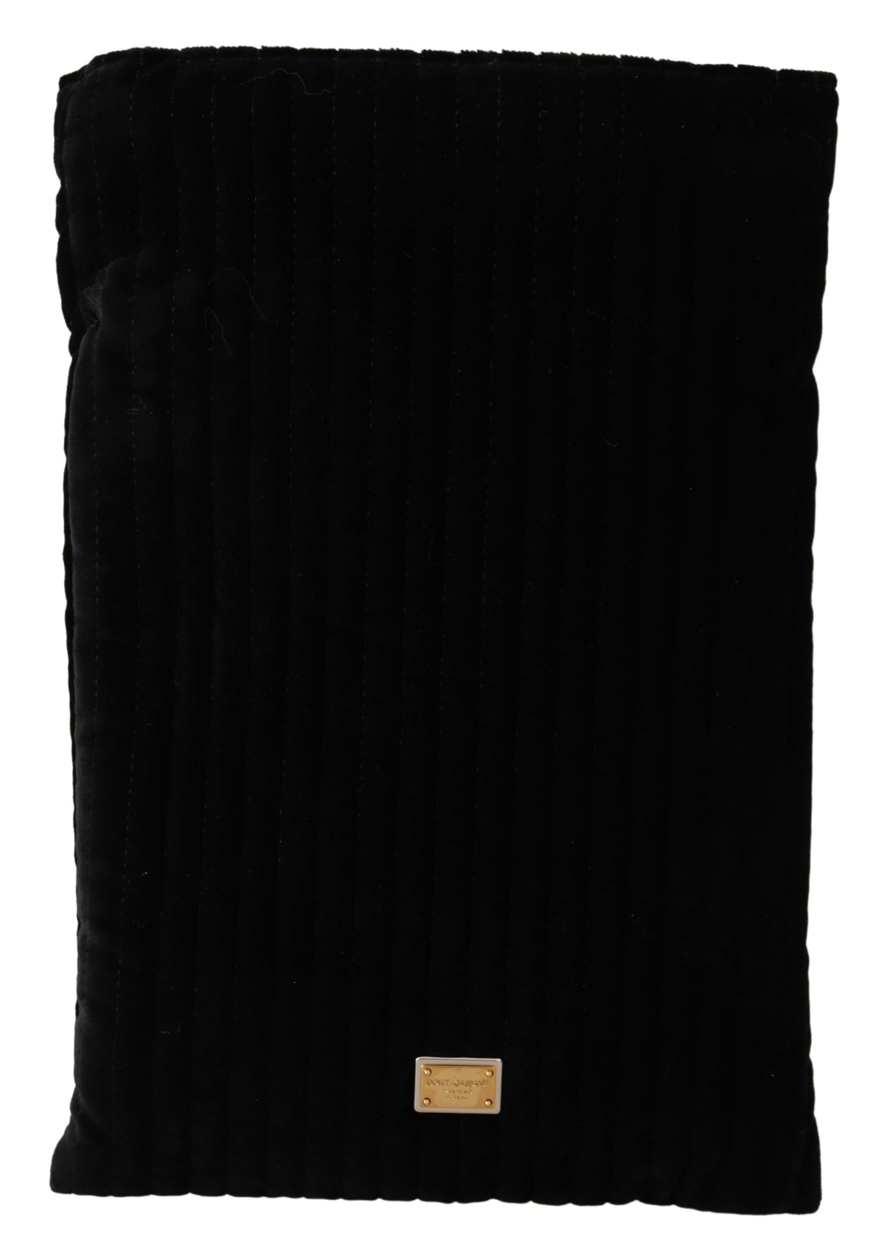 Dolce & Gabbana Elegant Velvet Quilted Glasses Holder Women's Bag