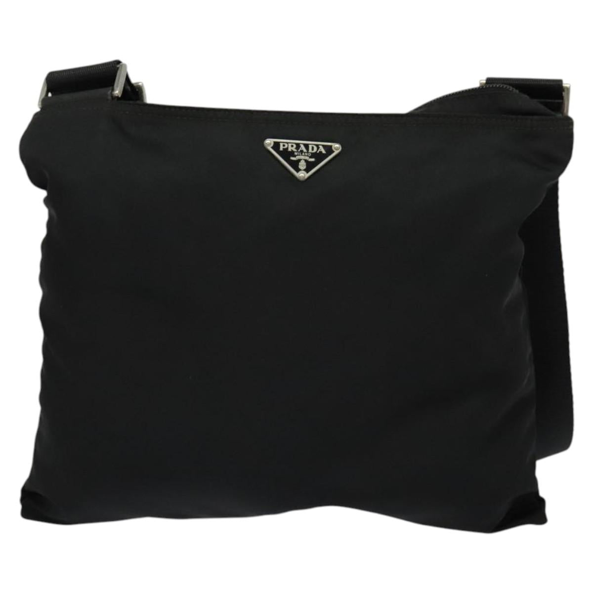 Prada Re-Nylon Black Nylon Shoulder Bag (Pre-Owned)
