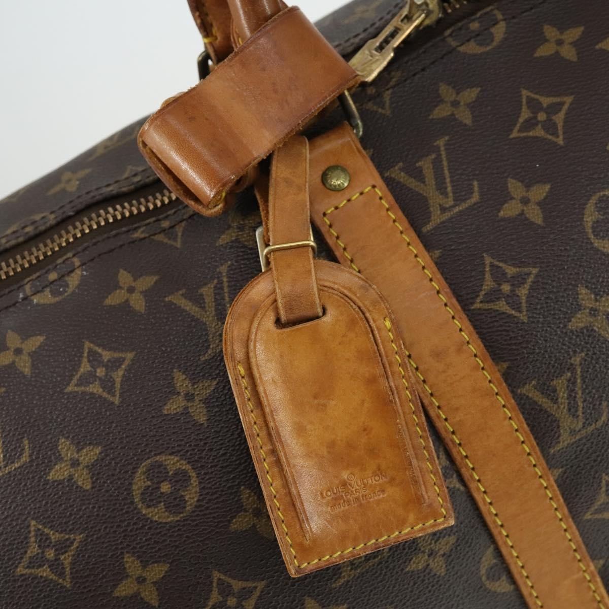 Louis Vuitton Keepall Monogram Canvas Brown Canvas Travel Bag Bag (Pre-Owned)