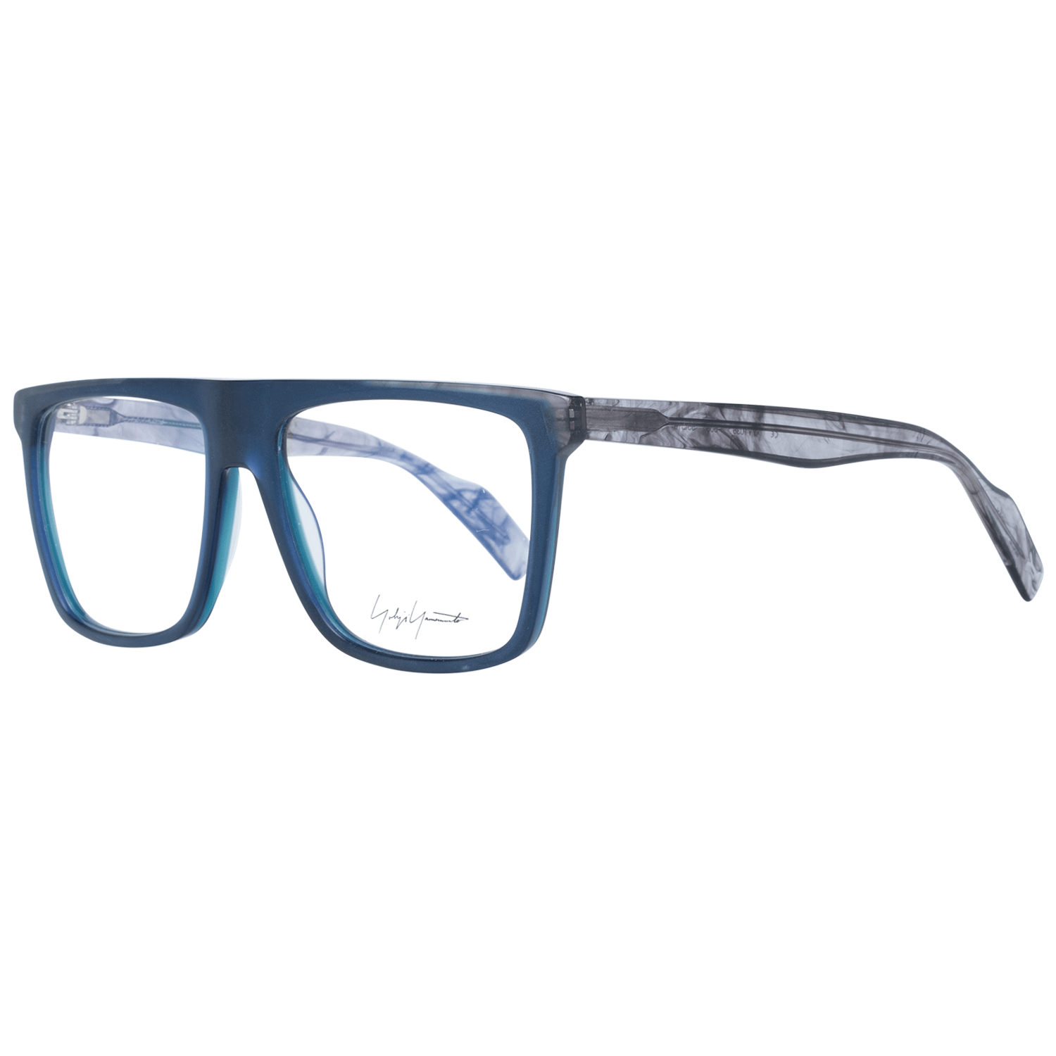 Yohji Yamamoto Blue Plastic Glasses Men's (Frames)