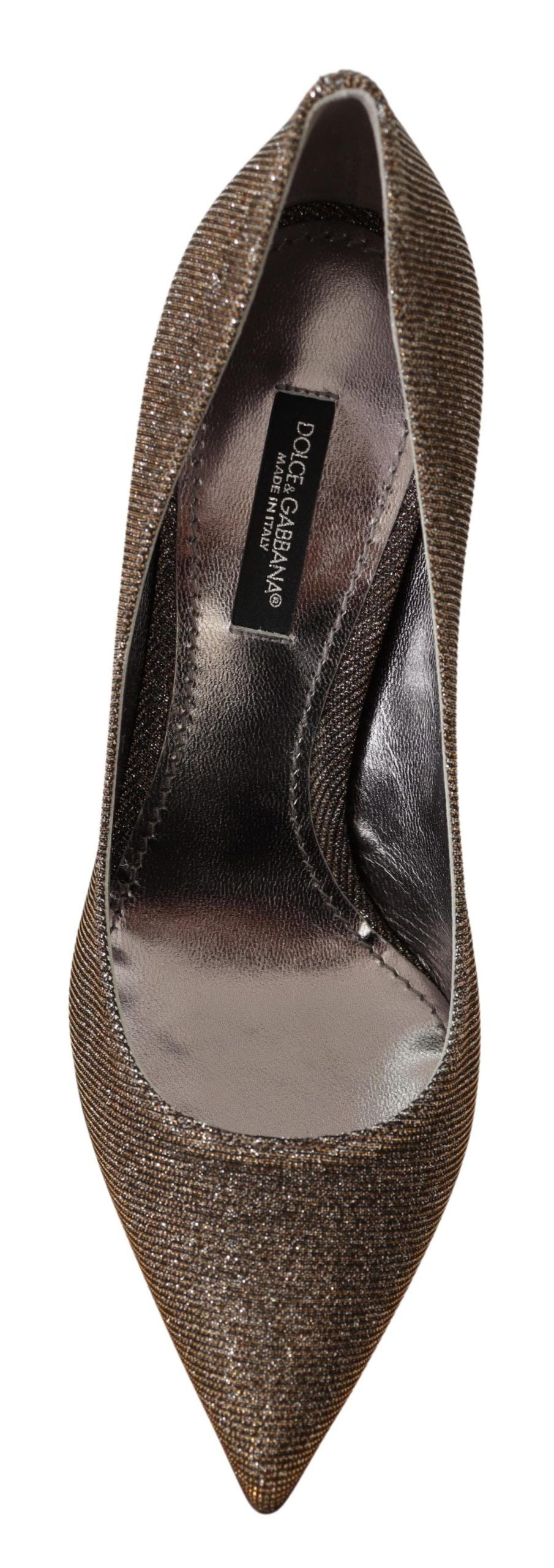Dolce & Gabbana Elegant Silver Heels Pumps Women's Classic