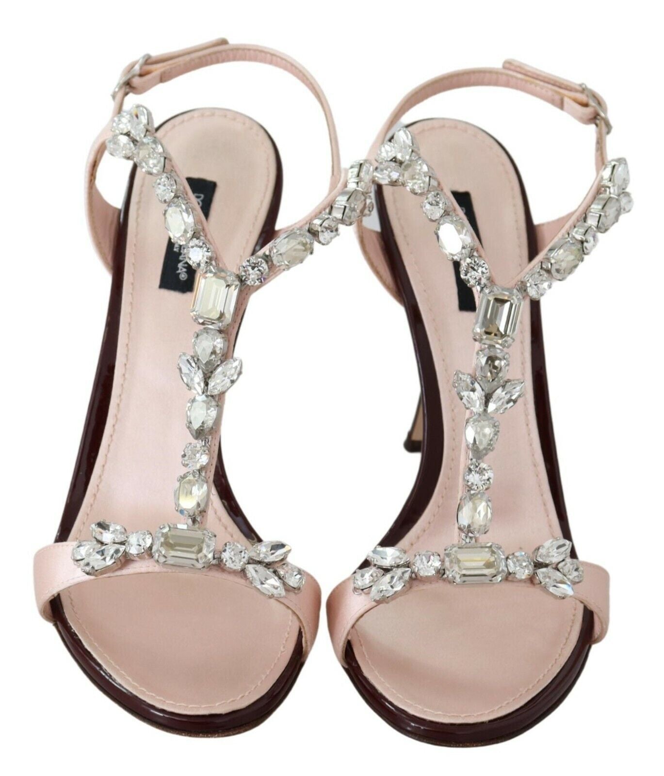Dolce & Gabbana Pink Crystals Heels Keira Women's Sandals