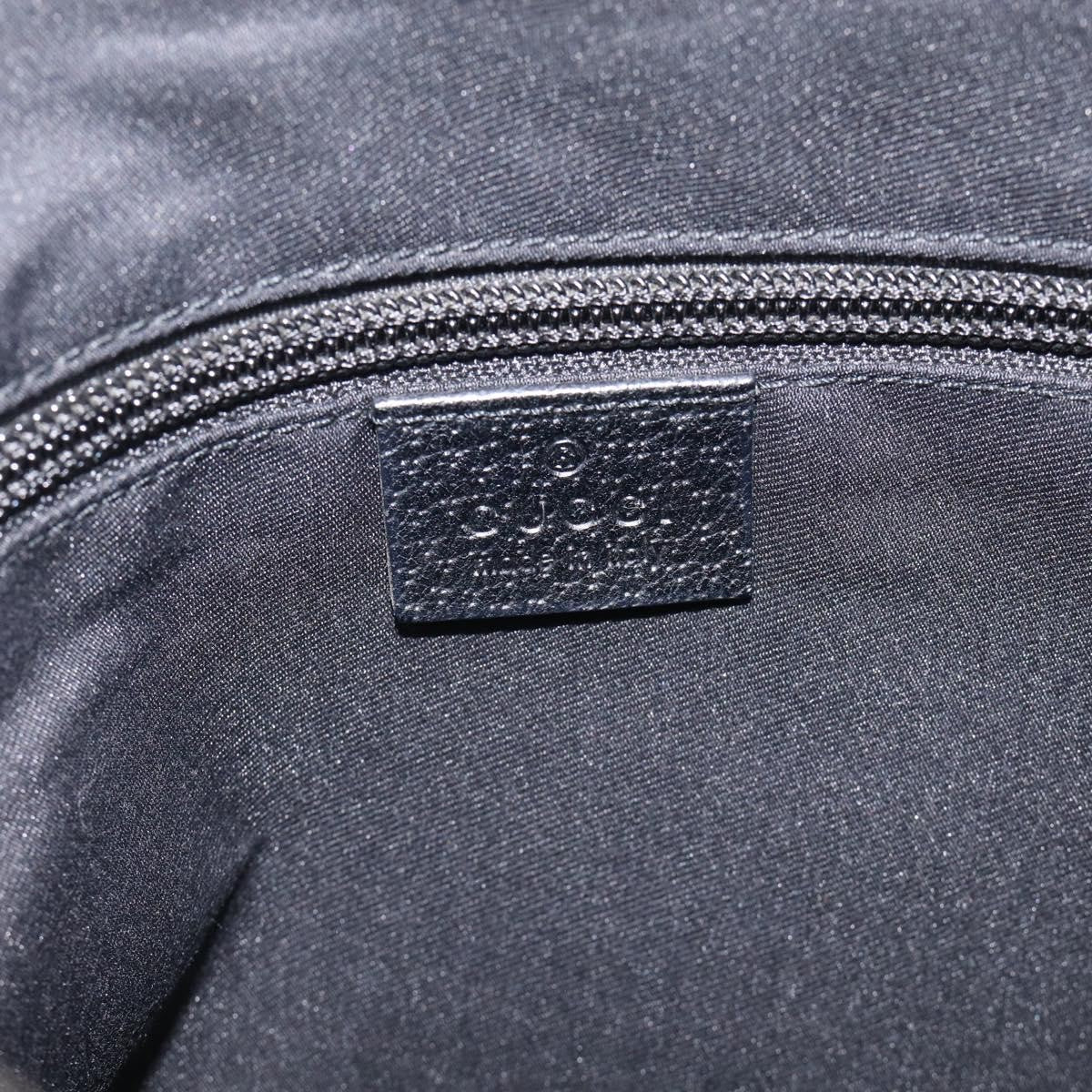 Gucci Shoulder Canvas Black Canvas Shoulder Bag Bag (Pre-Owned)