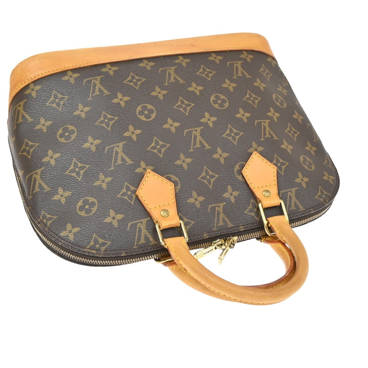 Louis Vuitton Alma Monogram Canvas Brown Canvas Handbag (Pre-Owned)