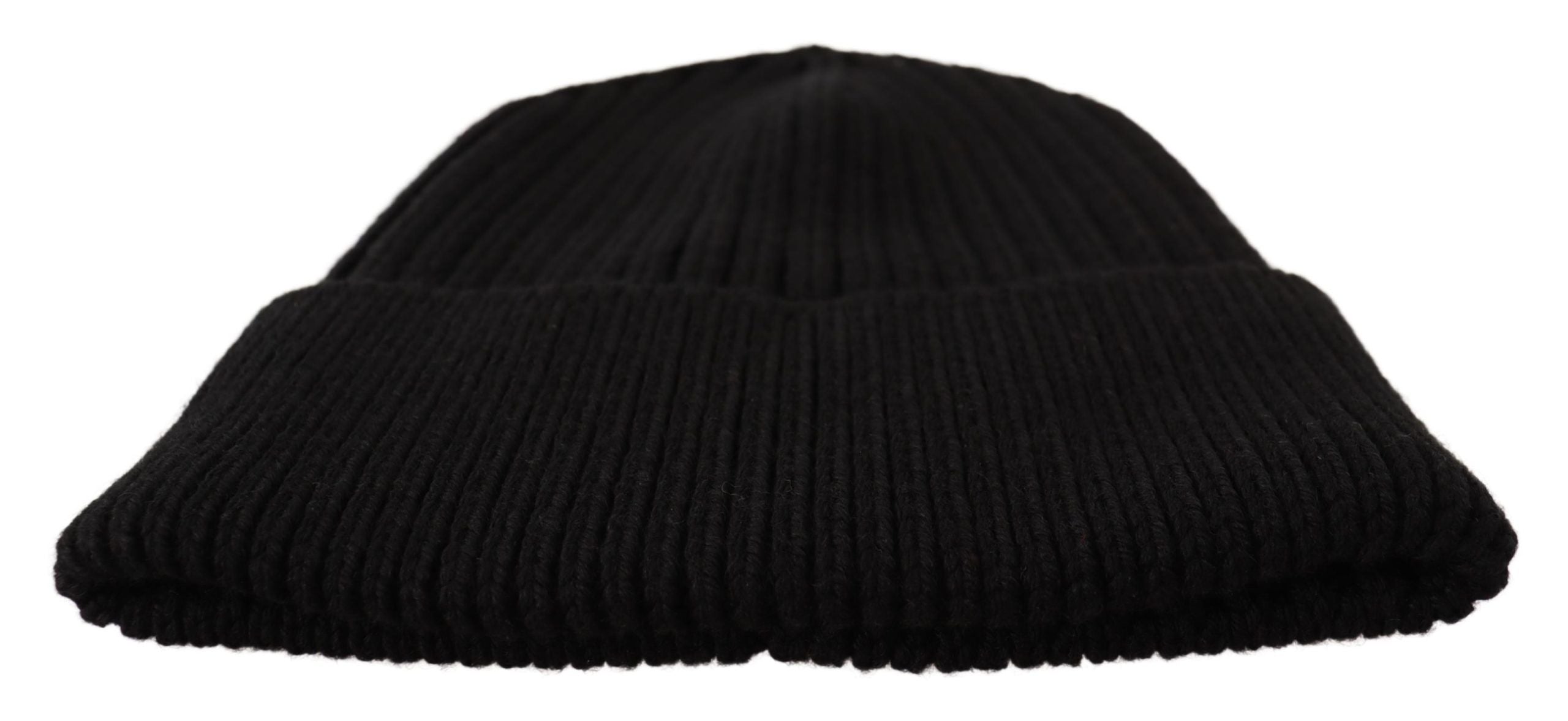 Dolce & Gabbana Black Wool Knit Women Winter Women's Hat