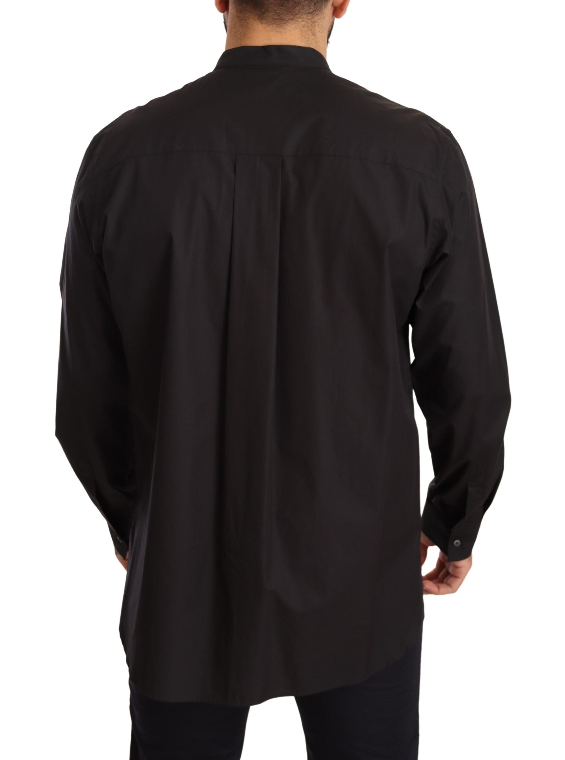 Dolce & Gabbana Elegant Black 100% Cotton Men's Men's Shirt
