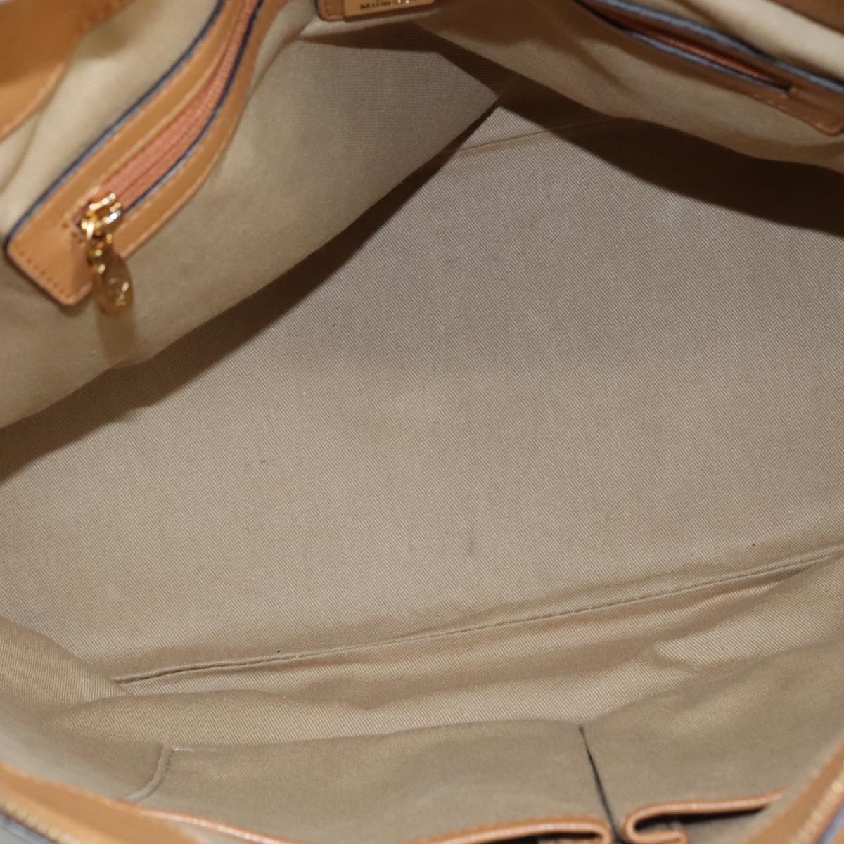 MCM Visetos Brown Canvas Tote Bag (Pre-Owned)