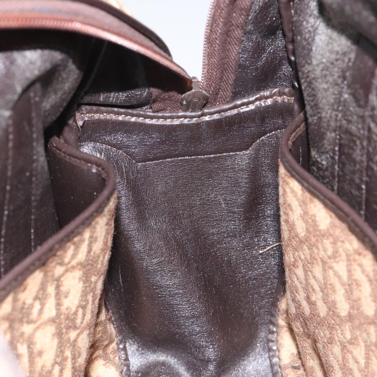 Dior Trotter Brown Canvas Handbag (Pre-Owned)