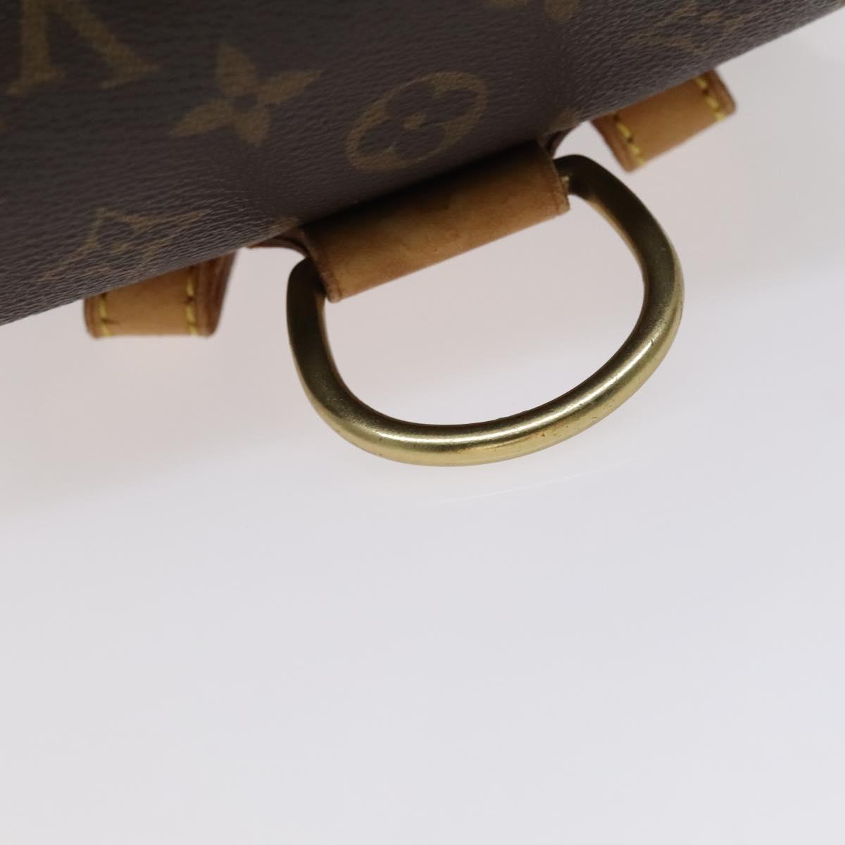 Louis Vuitton Montsouris Mm Brown Canvas Backpack Bag (Pre-Owned)